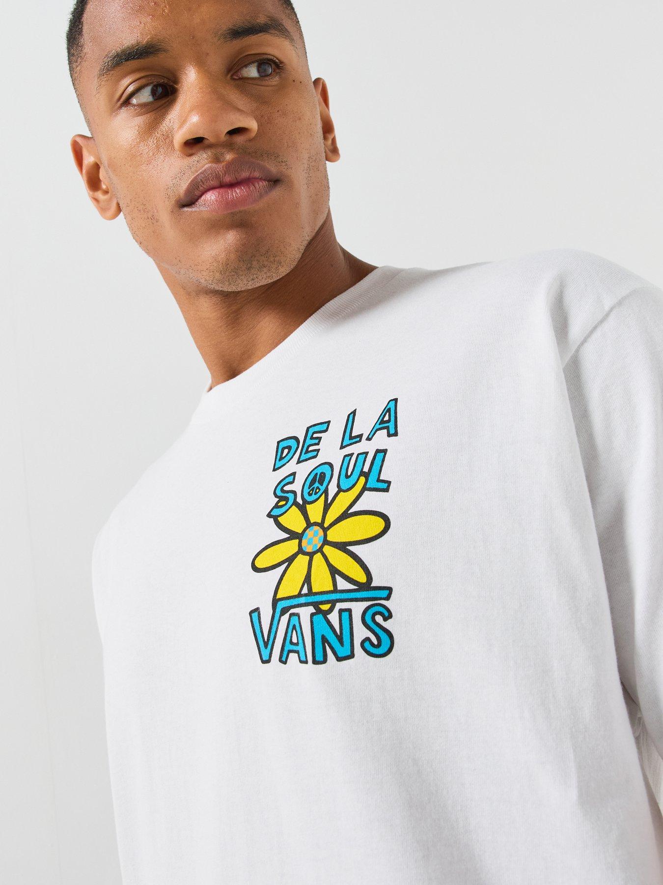 Image 5 of 5 of Vans Mens De La Soul Graphic Crew Neck T-Shirt - White