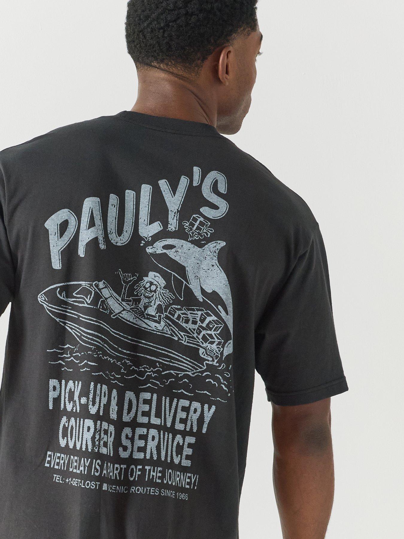 Image 2 of 6 of Vans Mens Pauly's Delivery T-Shirt - Black