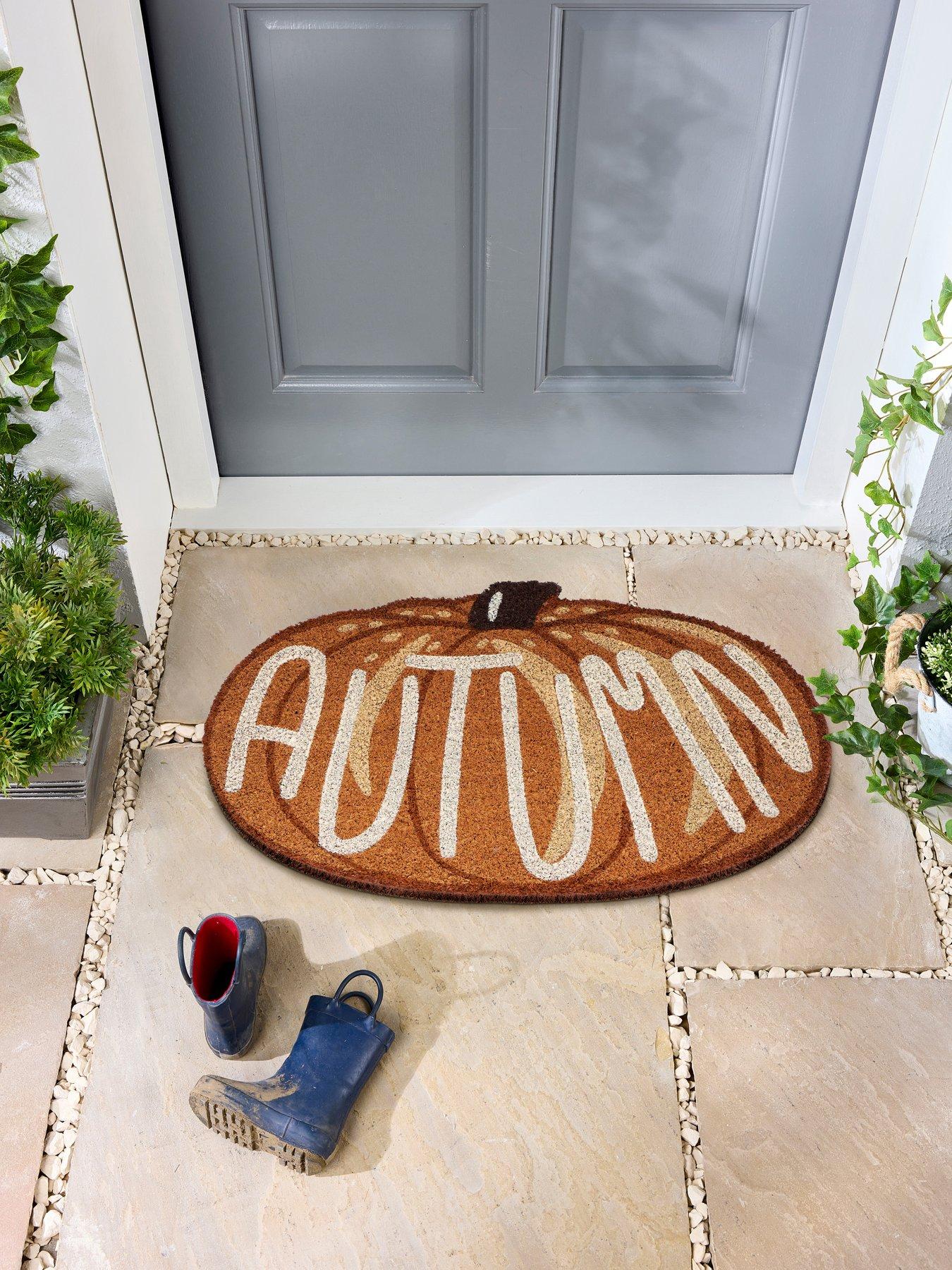 The Very Collection Autumn Shaped Pumpkin Doormat 45x75cm