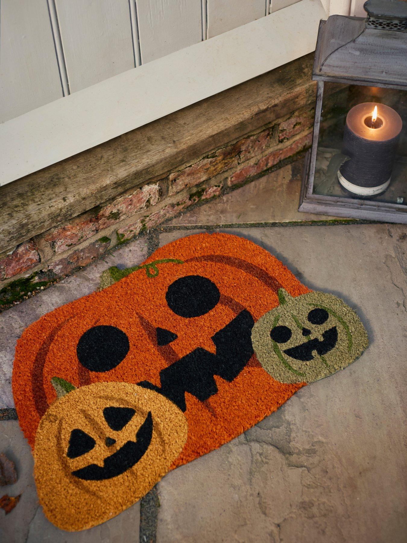 The Very Collection Shaped Halloween Pumpkin Doormat 45x75cm