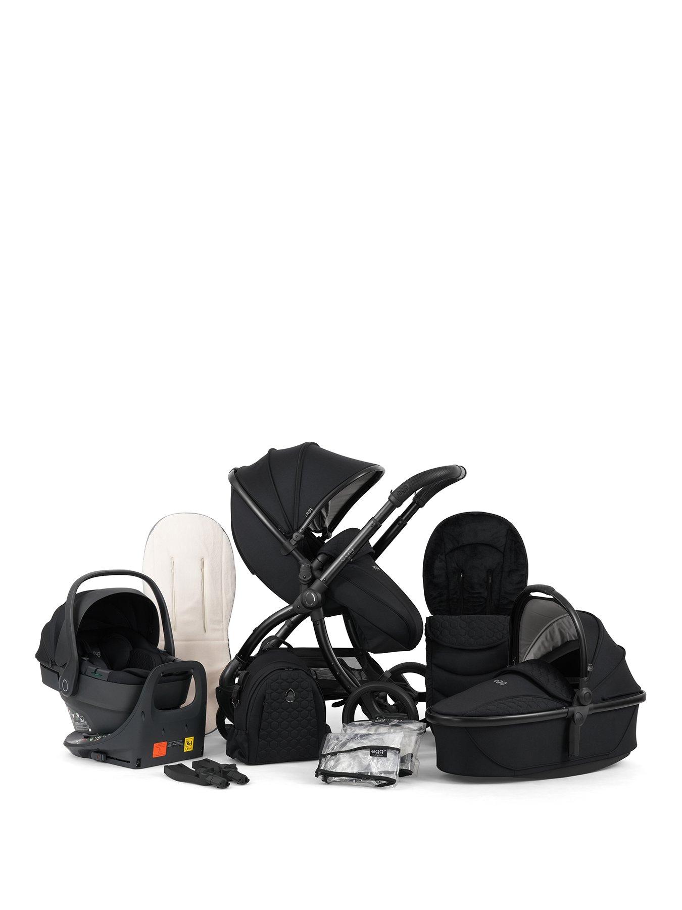 Egg egg3 Luxury Bundle with 360 egg shell Car Seat  &  base - Panther
