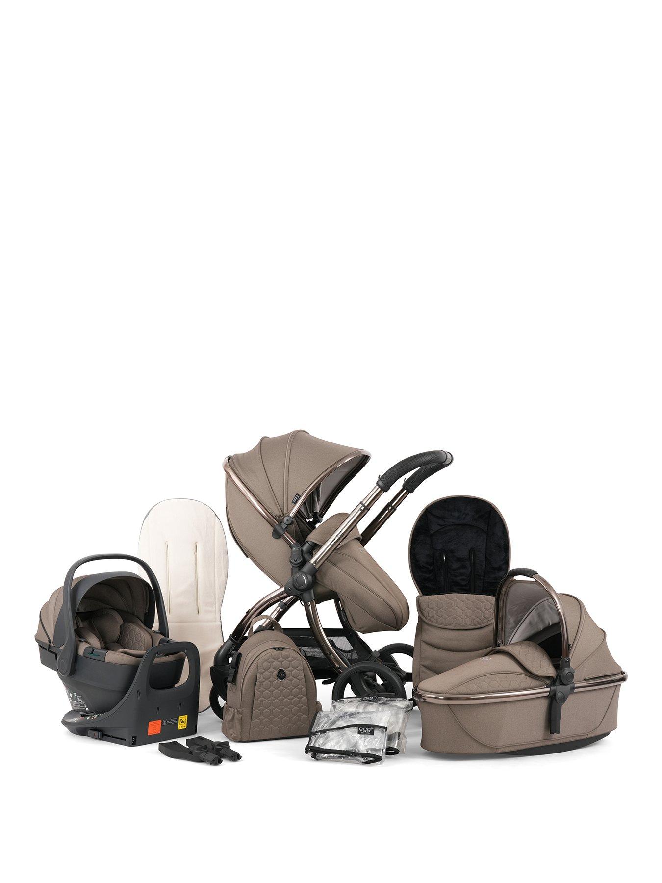 Egg egg3 Luxury Bundle with 360 egg shell Car Seat  &  base - Mink