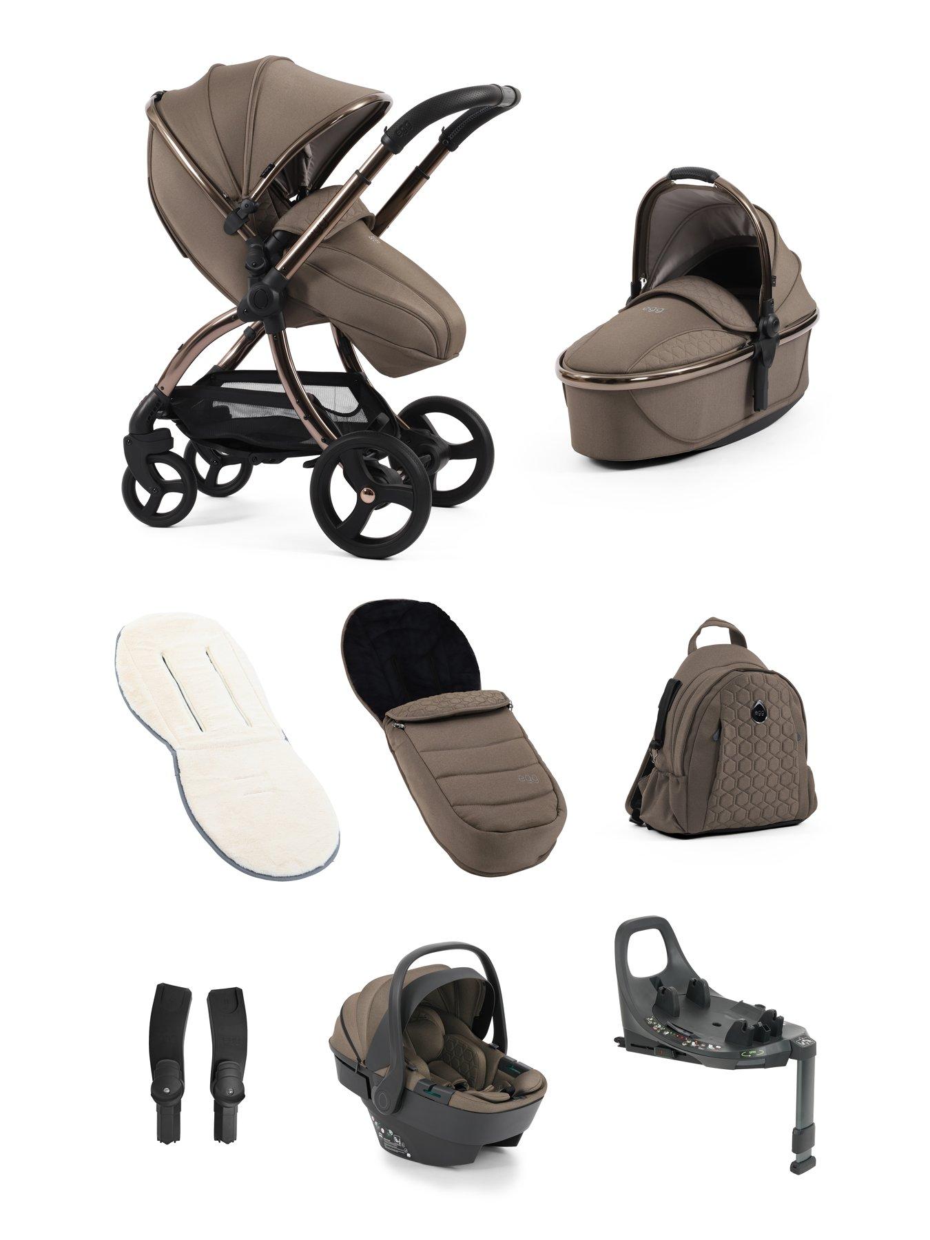 Image 2 of 6 of Egg egg3 Luxury Bundle with 360 egg shell Car Seat & base - Mink