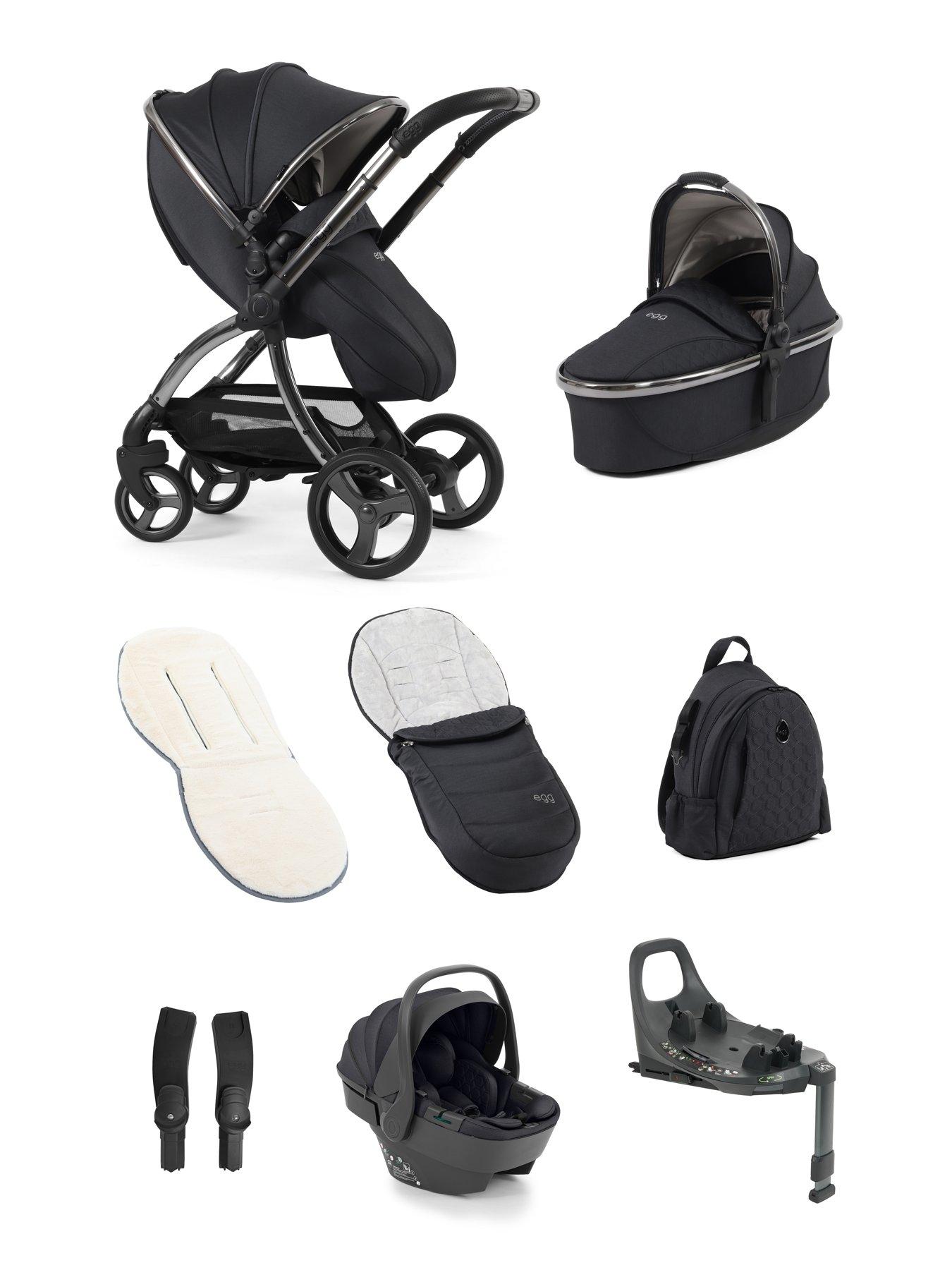 Image 6 of 6 of Egg egg3 Luxury Bundle with 360 egg shell Car Seat & base - Carbonite