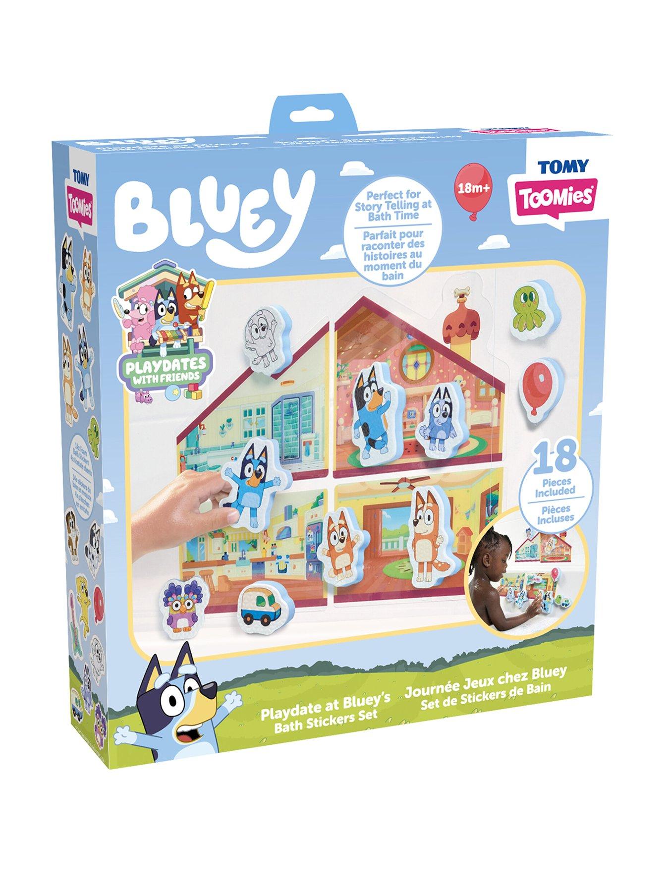 Bluey Playdate at Blueys Bath Sticker Set Bath Toy