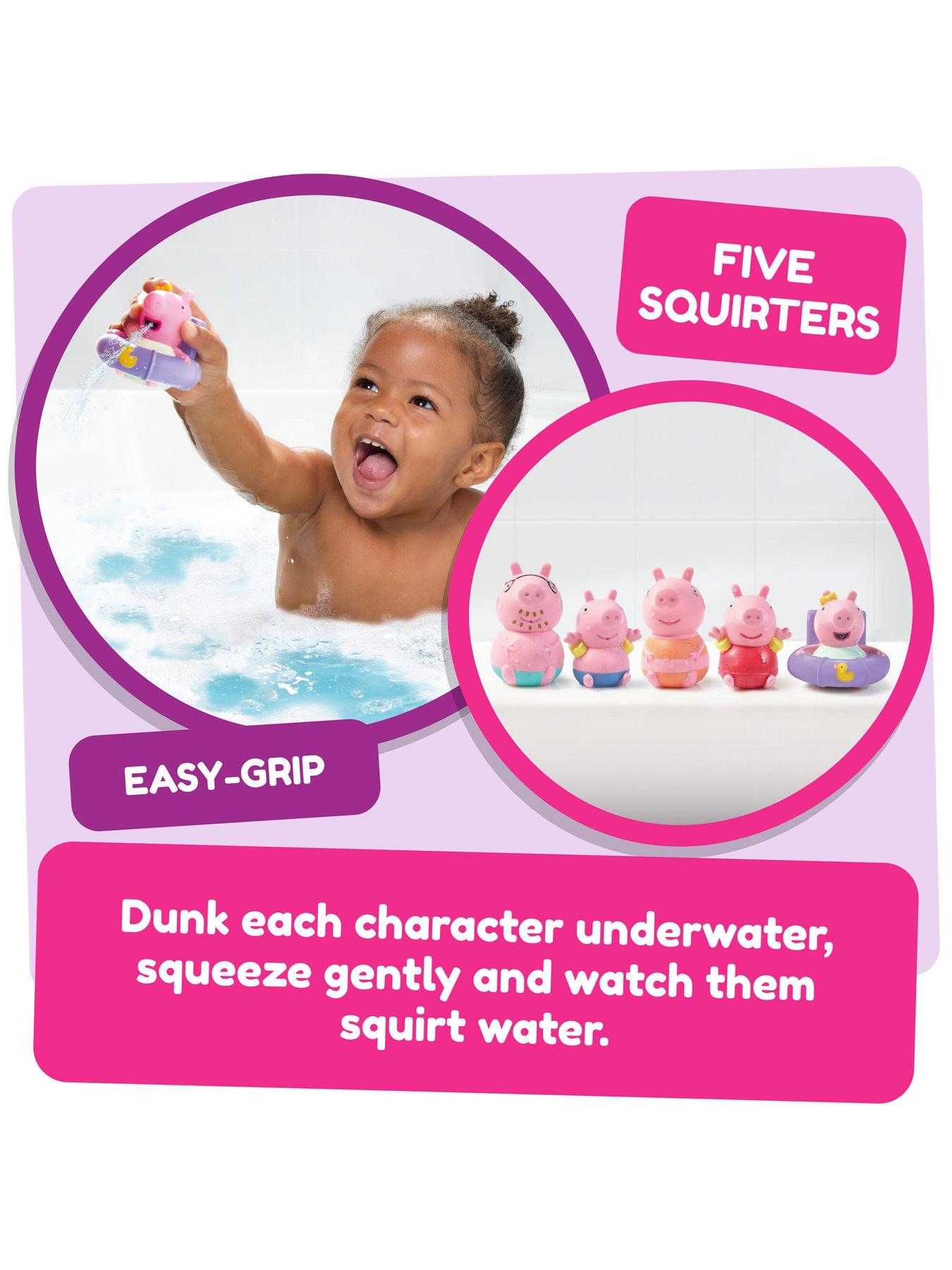 Image 3 of 6 of Peppa Pig Peppa &amp; Family 5 Bath Squirters Bath Toy