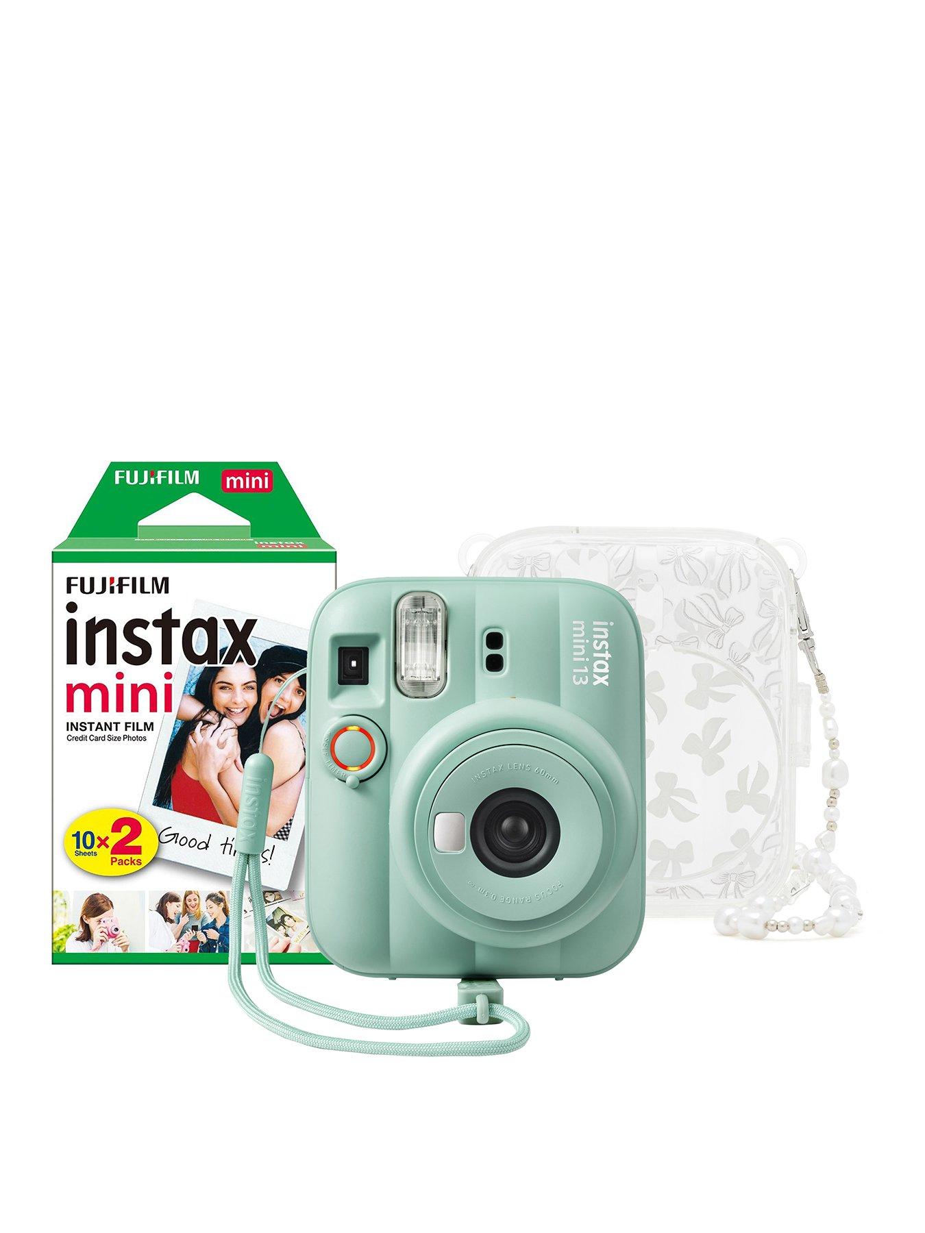 Image 1 of 8 of Fujifilm Instax Mini 13 Camera inc Skinny Dip Case &amp; 20 Shot Film - Lagoon Green
