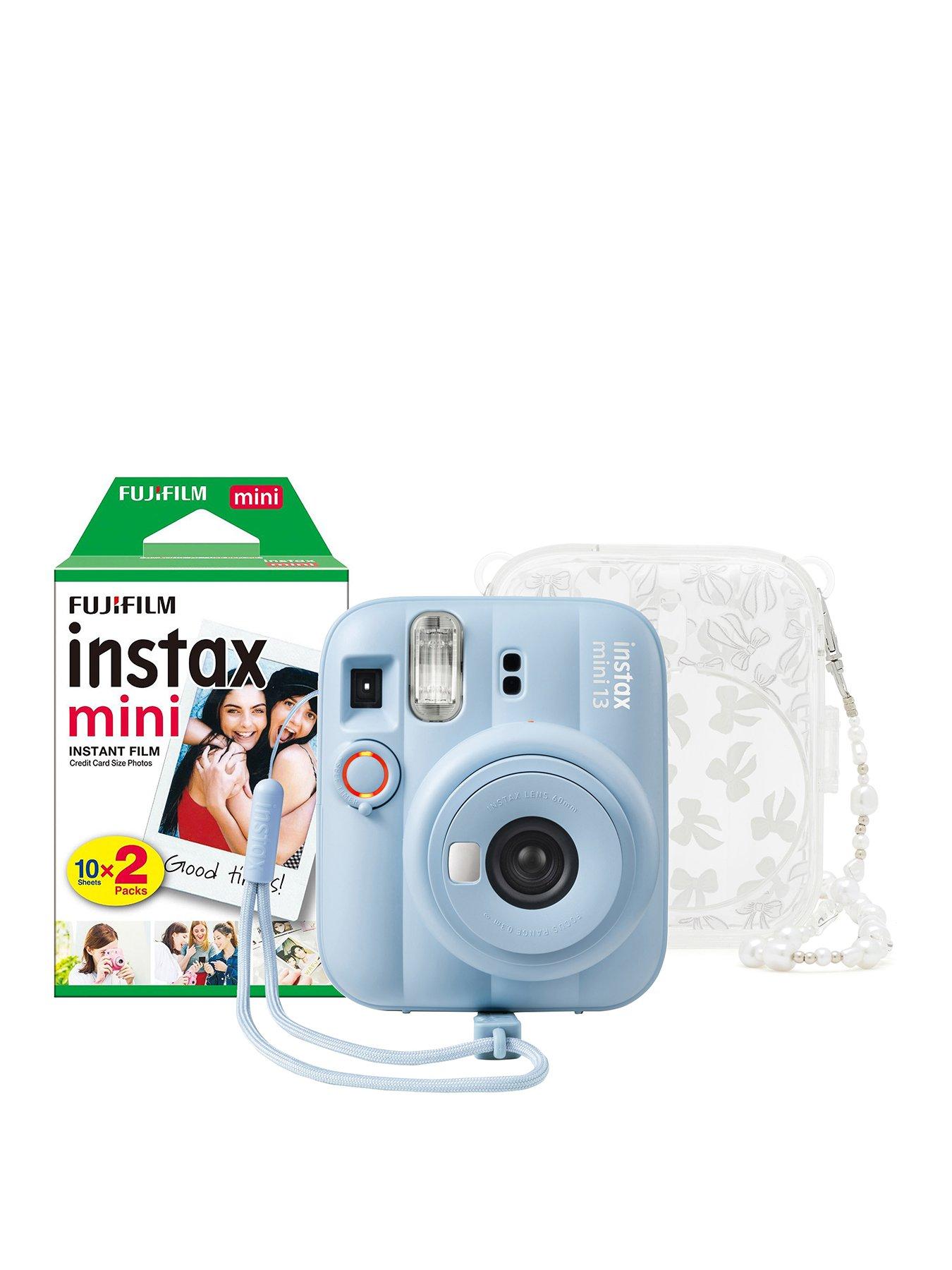 Fujifilm Instax Mini 13 Camera inc Skinny Dip Case & 20 Shot Film - Frost Blue