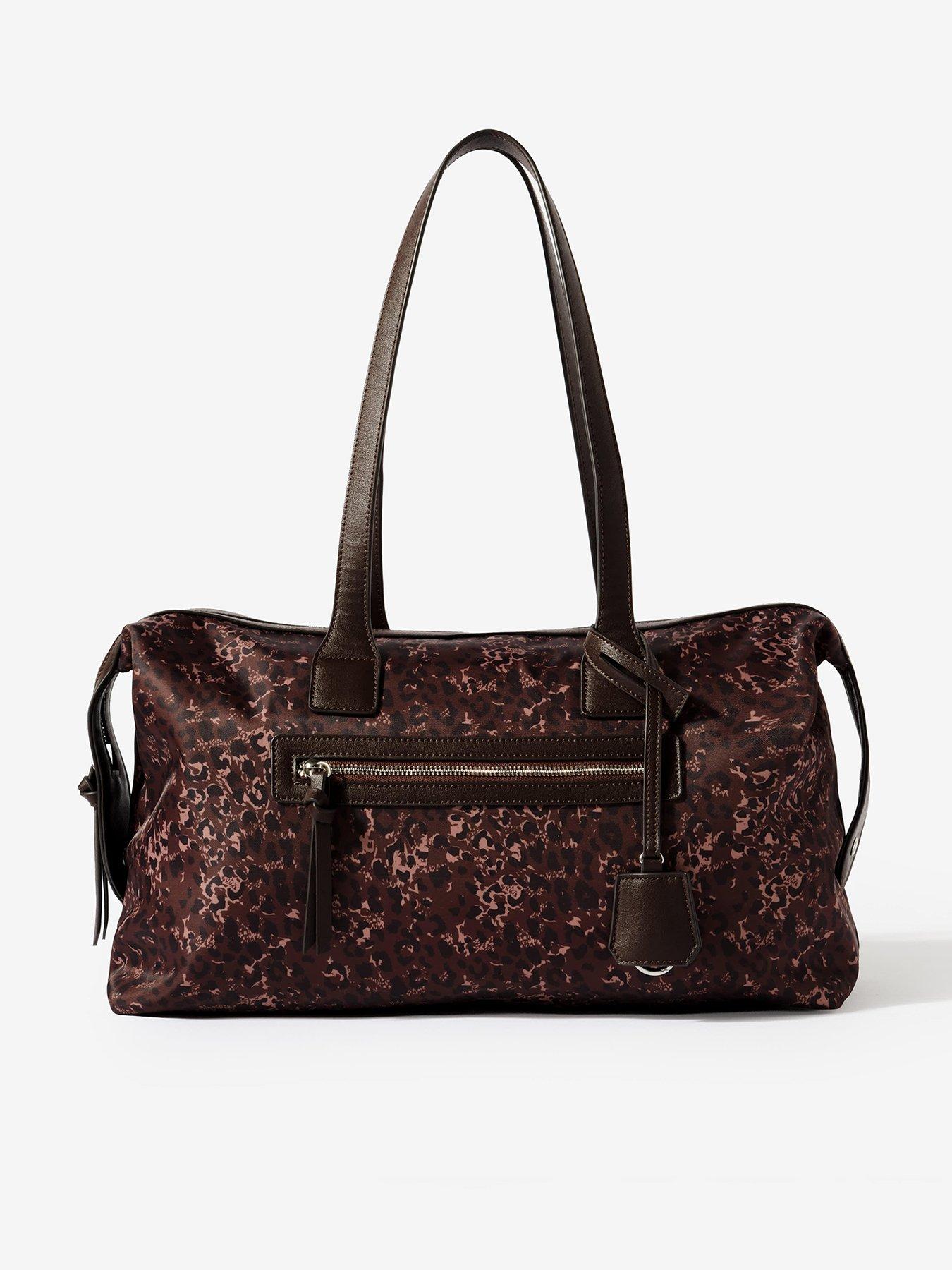 Mint Velvet Gina Leopard Weekender Bag - Brown