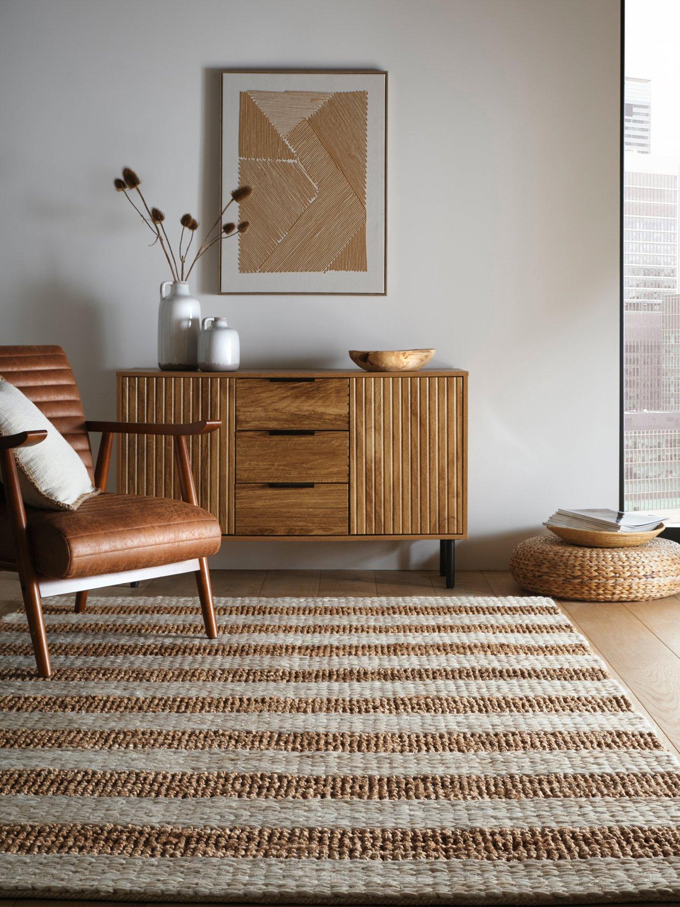 The Very Collection Bondi Jute Stripe Rug