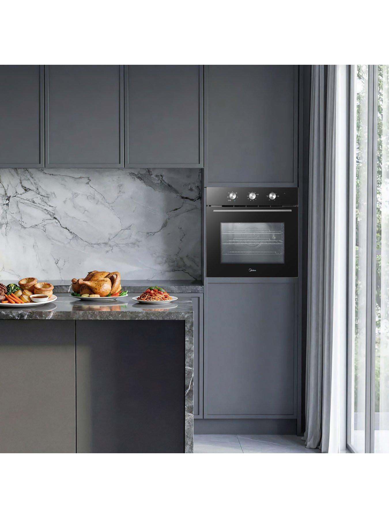 Image 2 of 7 of Midea MBO65M90M1-BK Fan Built-In Single Oven - Black