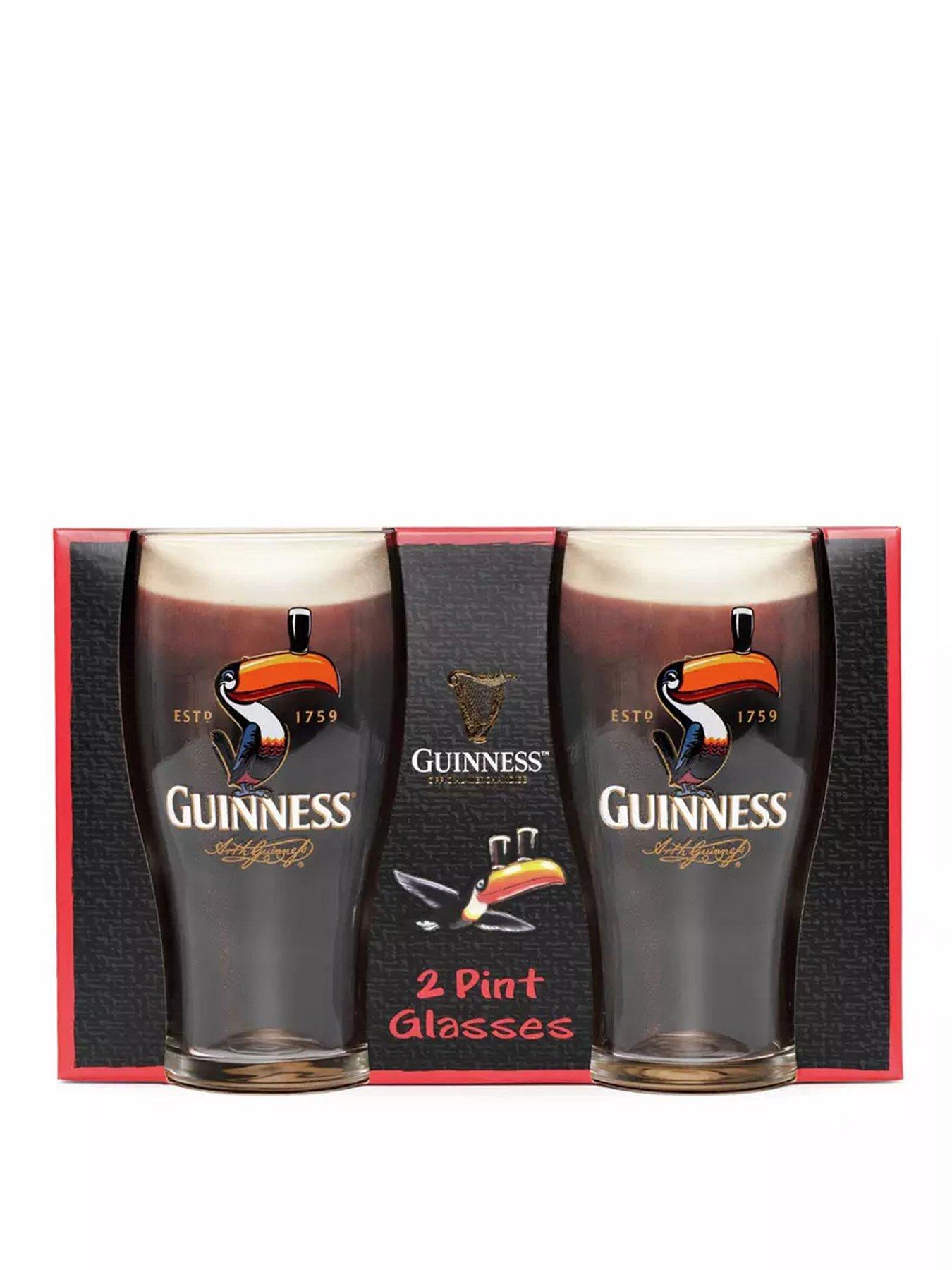GUINNESS Toucan Pint Beer Glass Set - Pack of 2