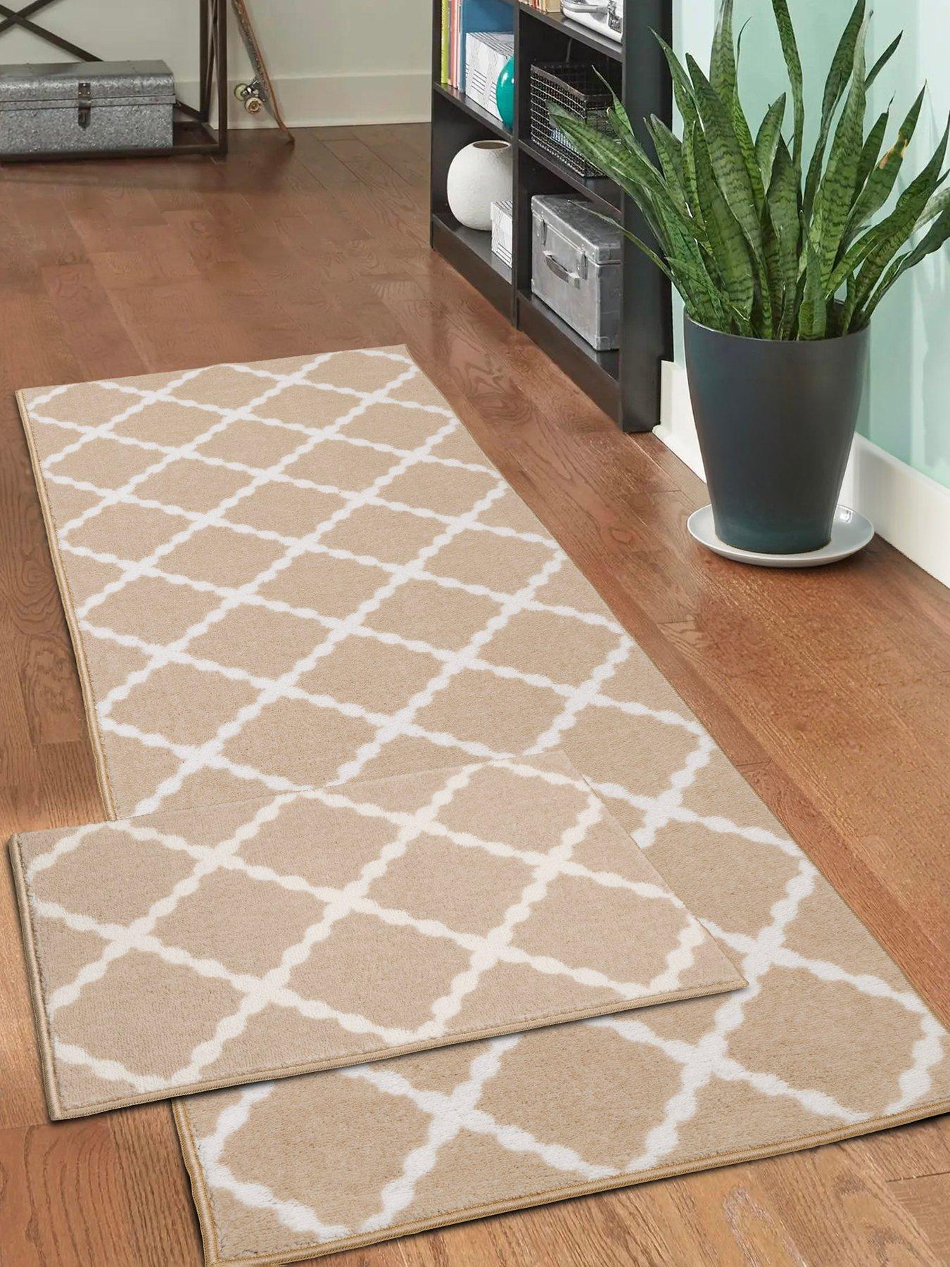 Image 1 of 4 of The Very Collection The Very Collection Deco Trelis Runner And Dooor Mat Set&nbsp;