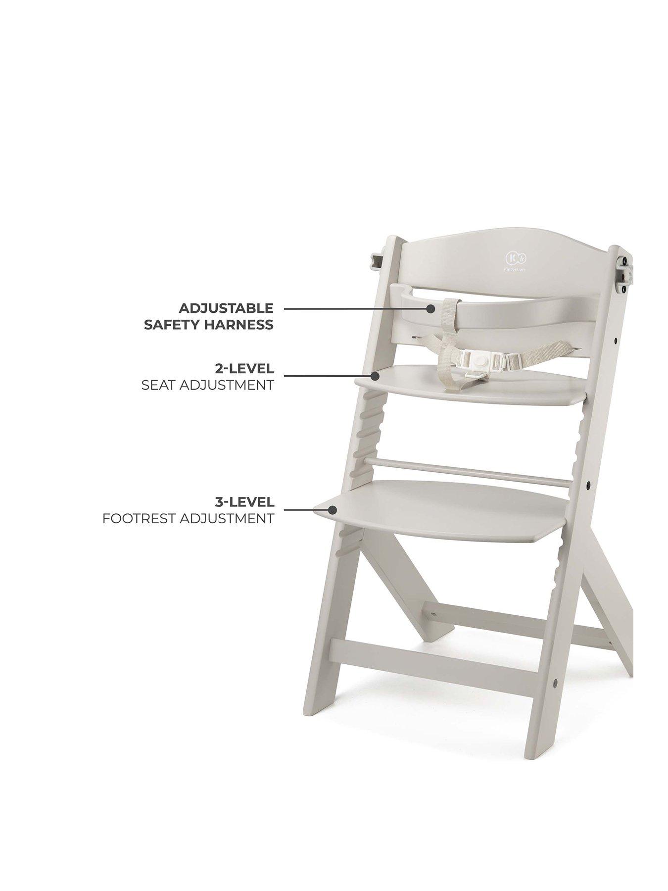 Image 2 of 8 of Kinderkraft wooden high chair ENOCK BEIGE
