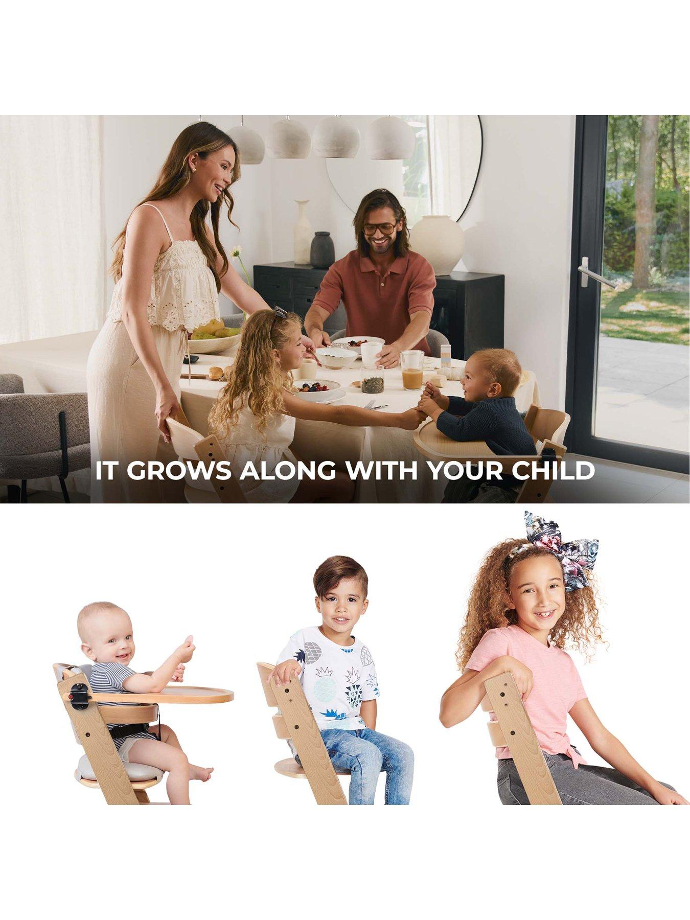 Image 5 of 8 of Kinderkraft wooden high chair ENOCK BEIGE