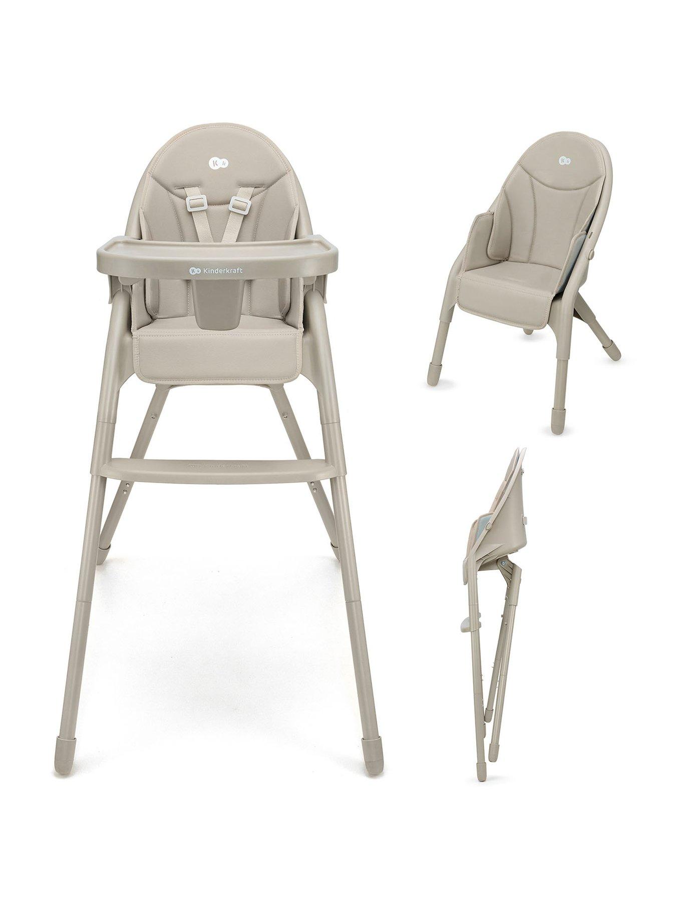 Image 1 of 8 of Kinderkraft DINNLY 2-in-1 Highchair - beige