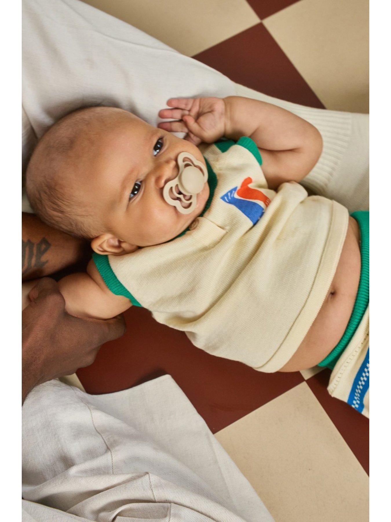 Image 4 of 5 of BIBS Pacifier Supreme 4 PACK Silicone Size 2 Ivory/Vanilla/Blush/Woodchuck
