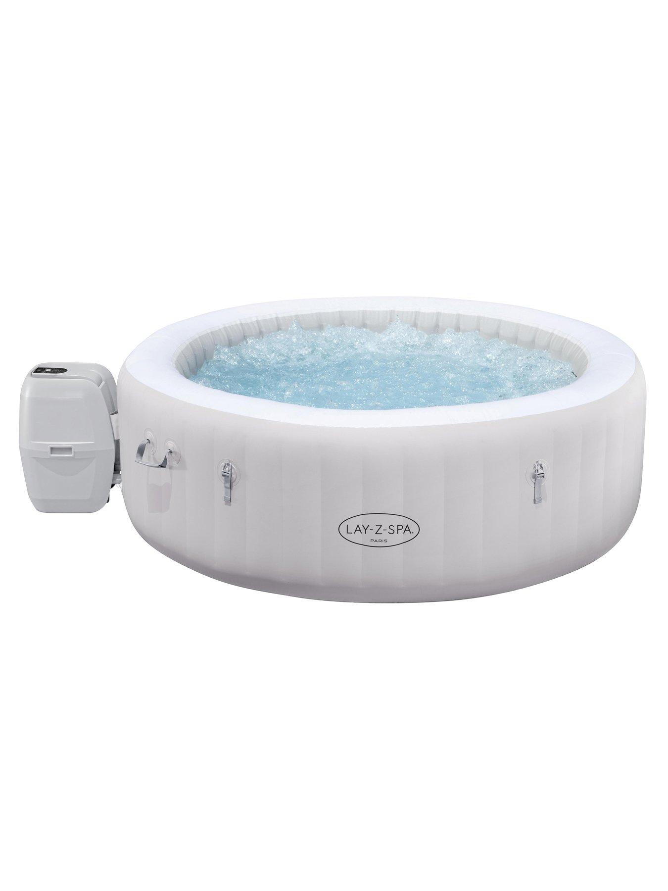 Lay-Z-Spa Paris AirJet Hot Tub with Lights (4- 6 Person)