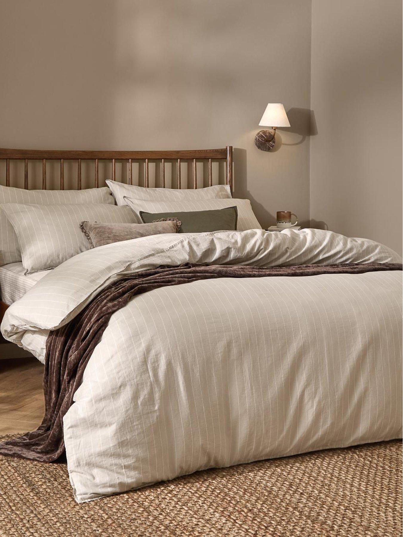 Yard Linear Stripe Duvet Set Natural