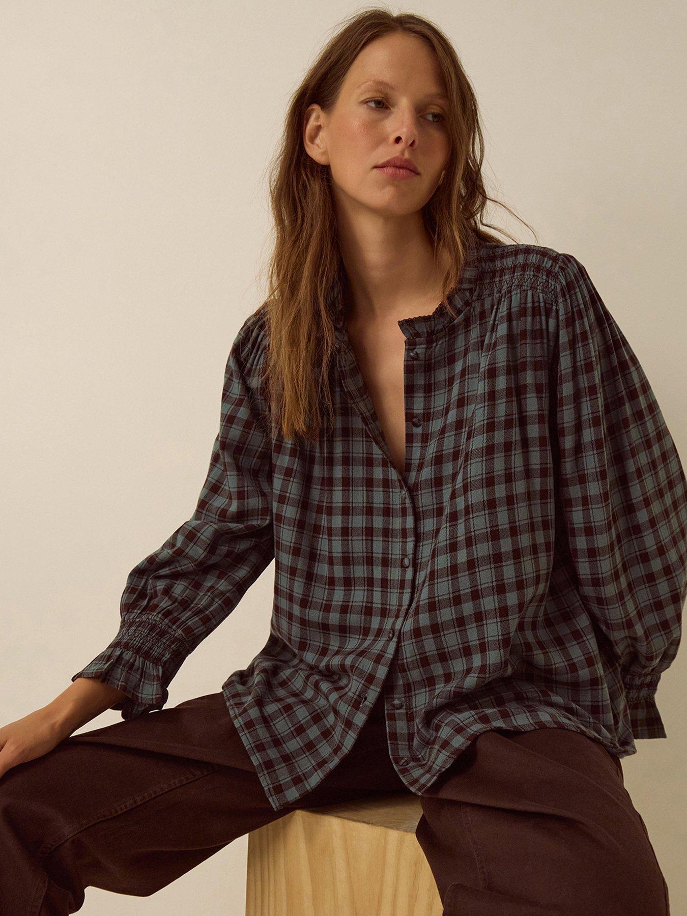 Monsoon Ruby Check Blouse
