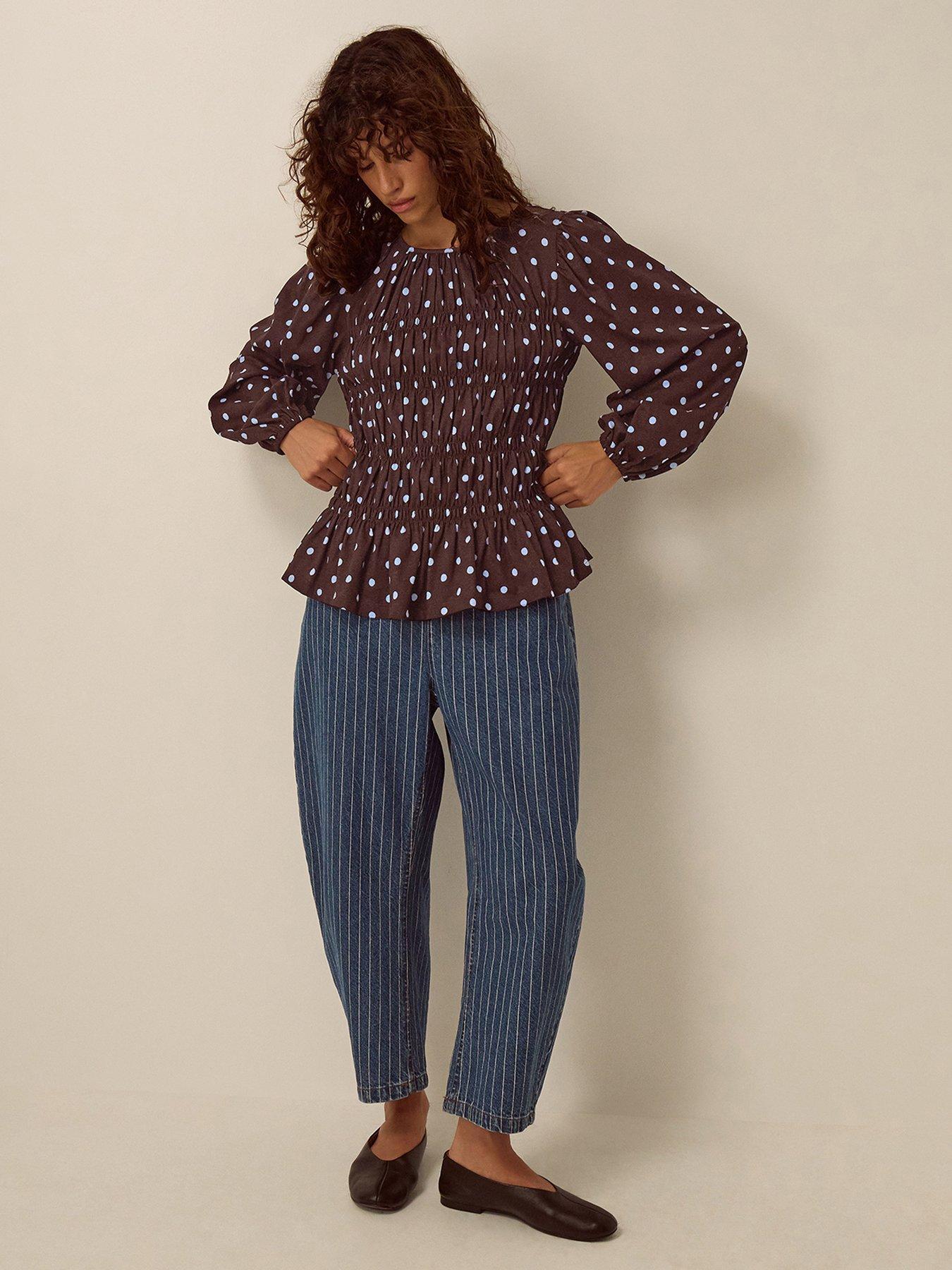 Image 3 of 4 of Monsoon Shae Shirred Jersey Top