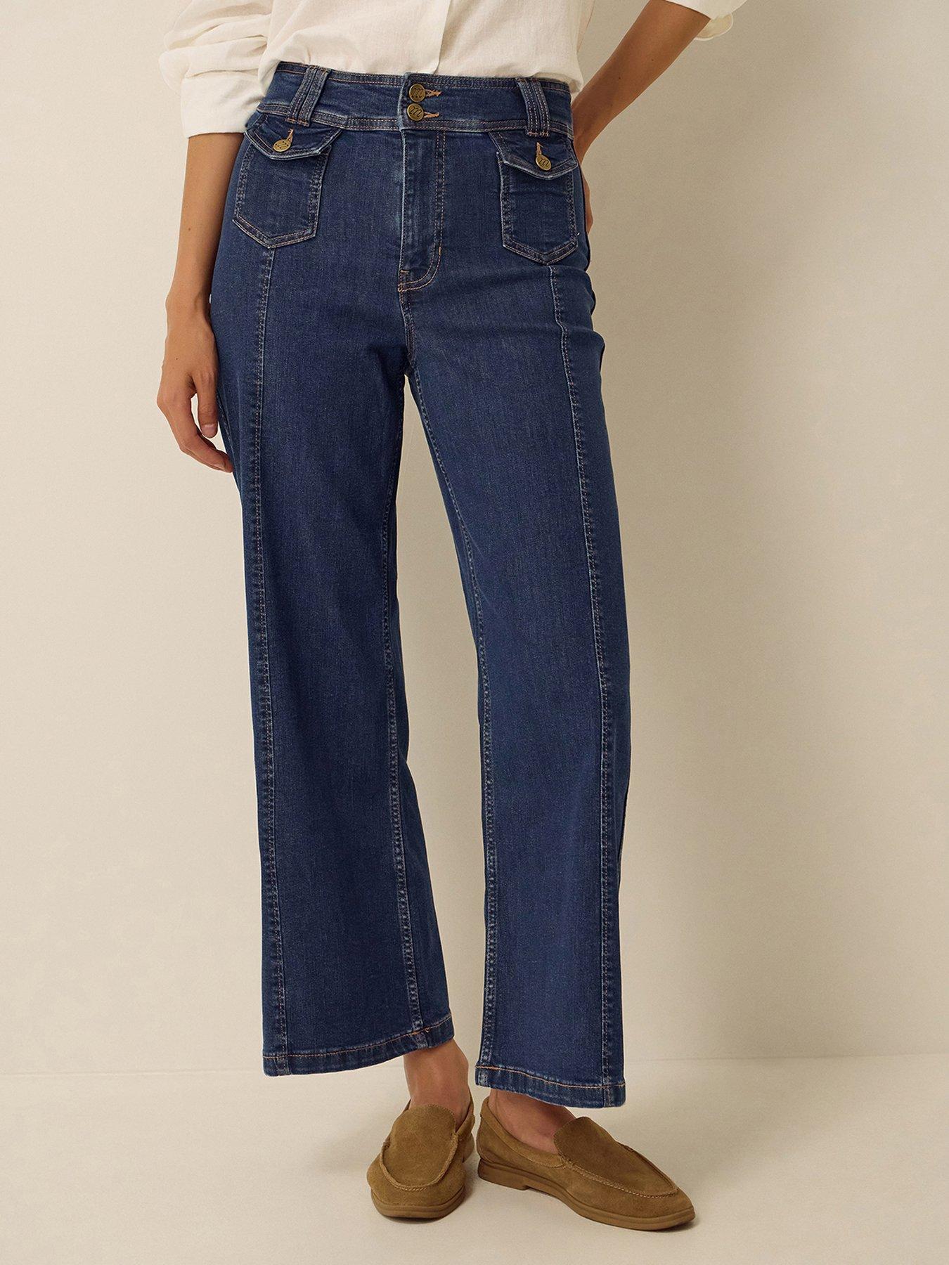 Monsoon Renee Flared Jeans - Blue