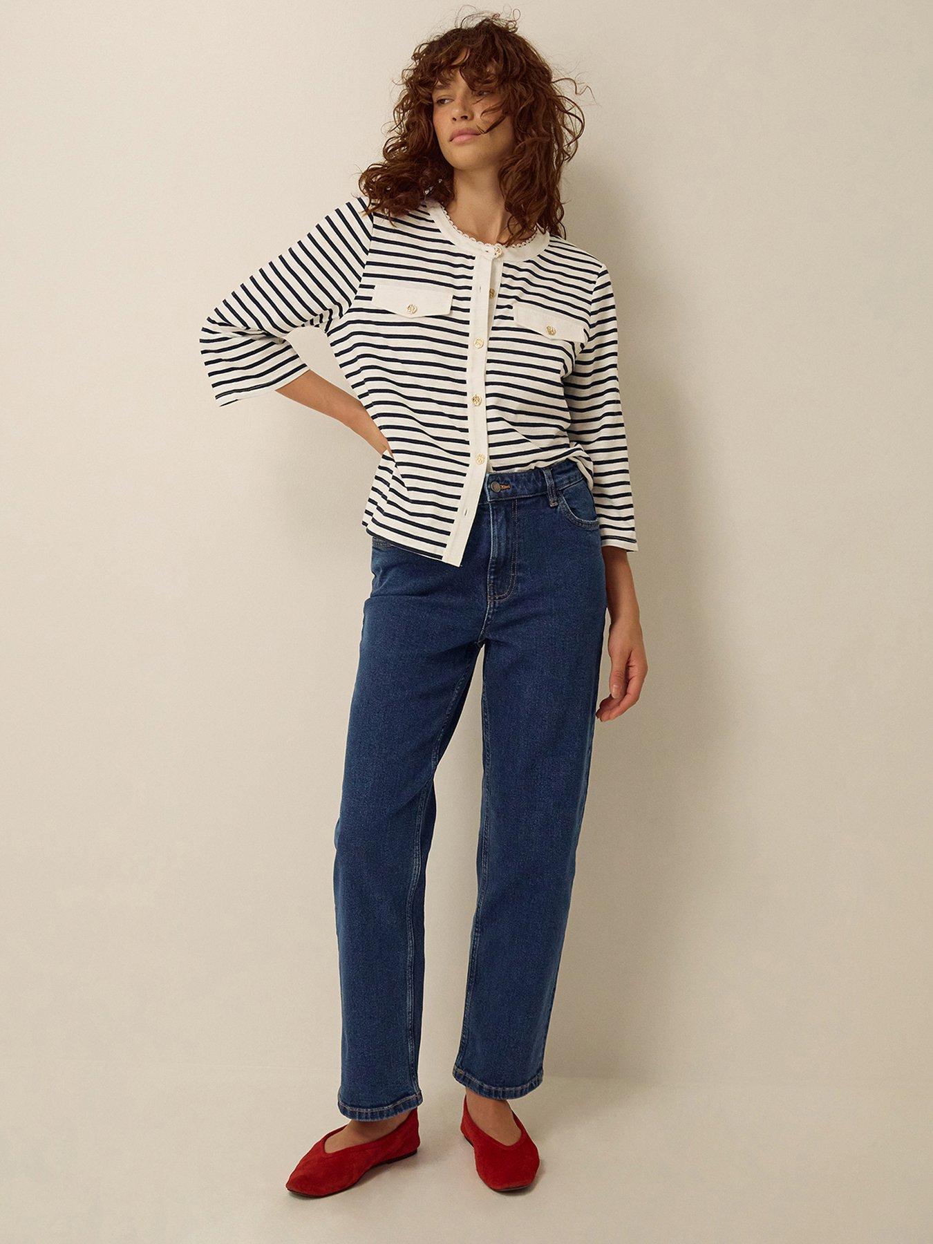 Image 3 of 4 of Monsoon Soph Straight Jeans - Blue