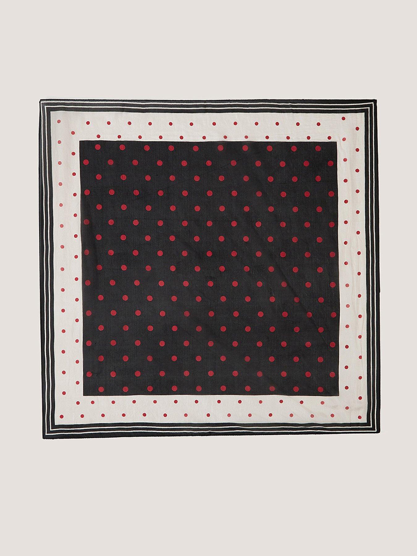 Image 1 of 2 of Monsoon Penny Spot Square Scarf - Multi