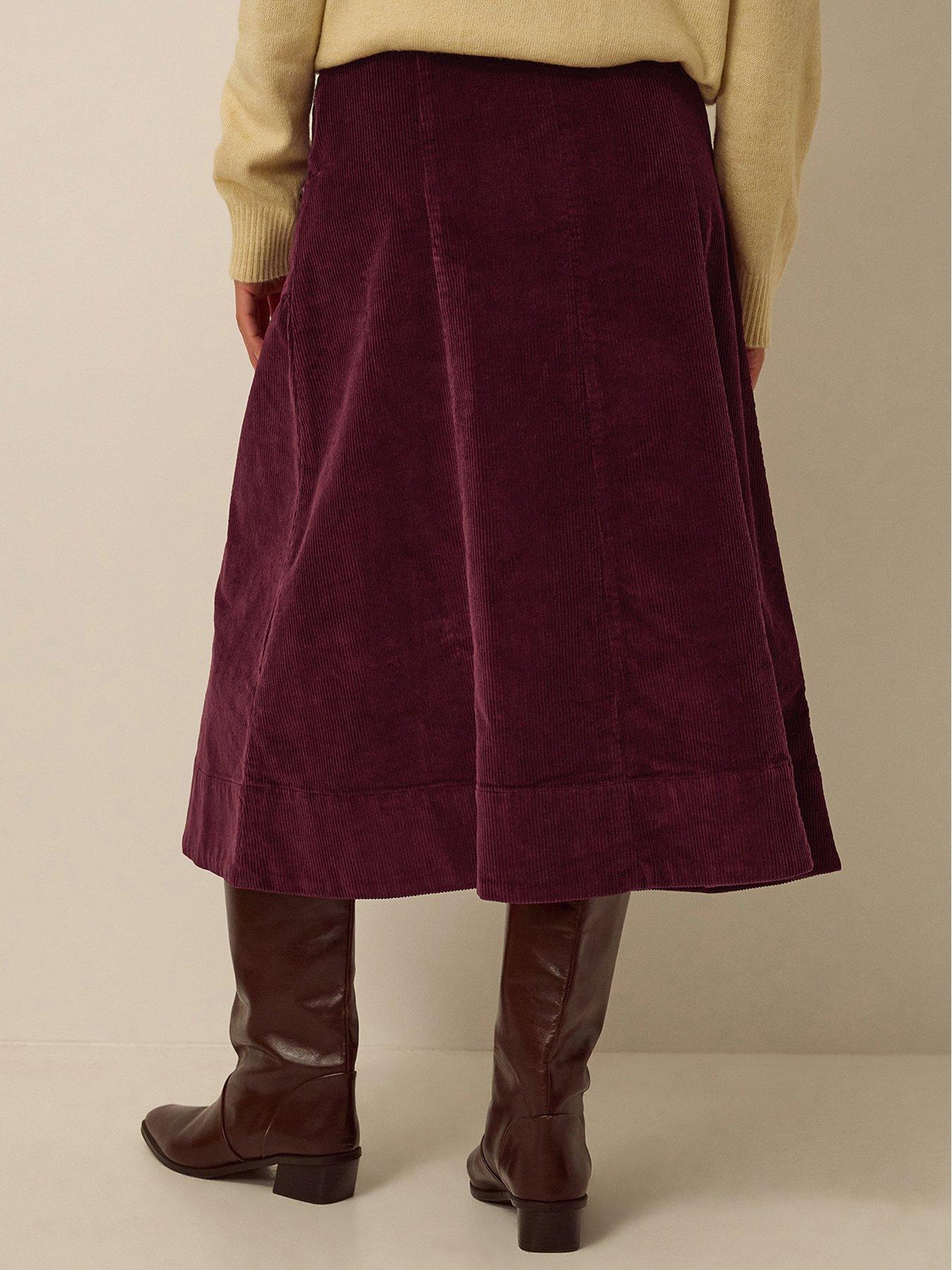 Image 2 of 4 of Monsoon Yasmin Cord Skirt