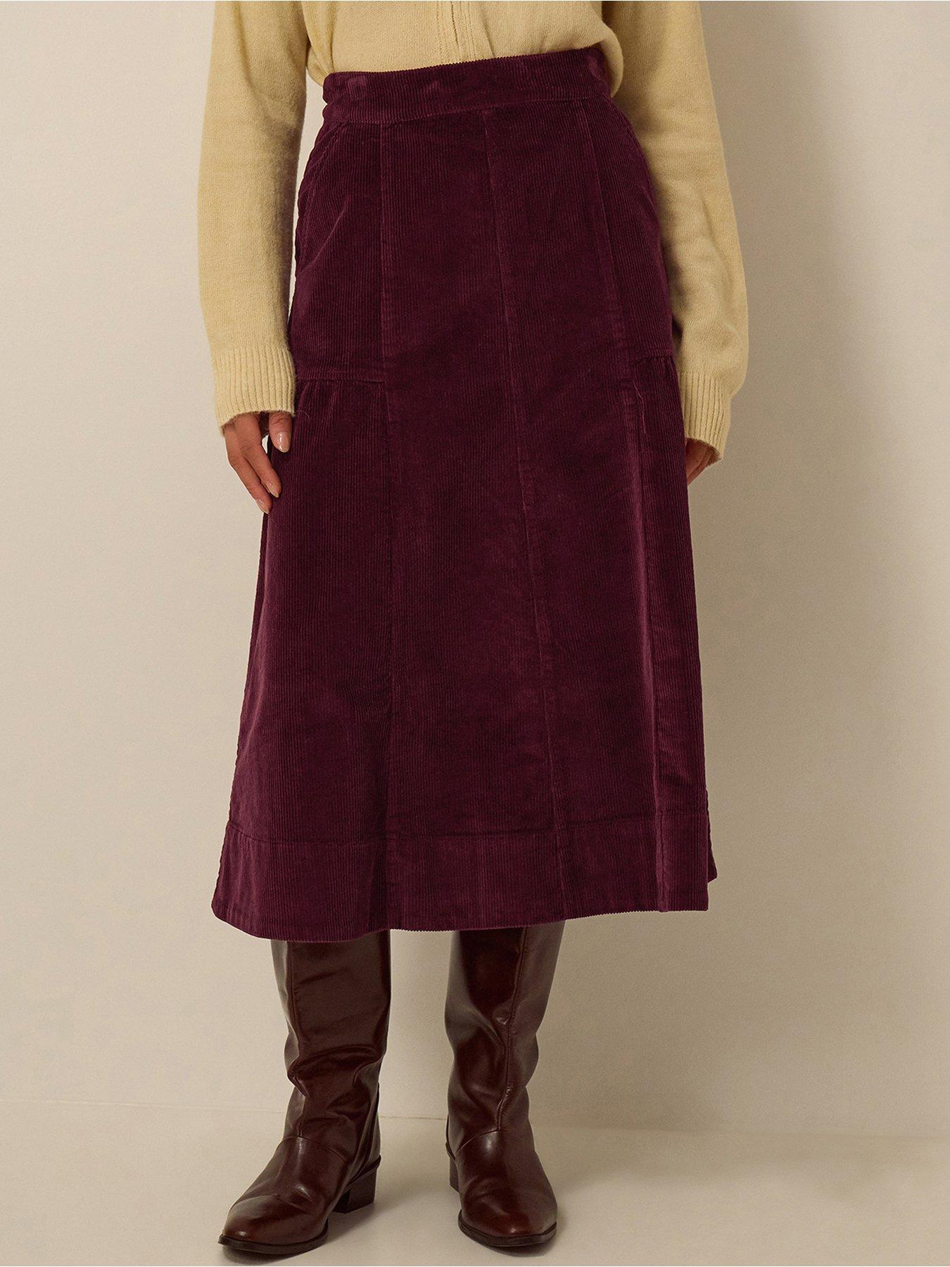 Image 4 of 4 of Monsoon Yasmin Cord Skirt