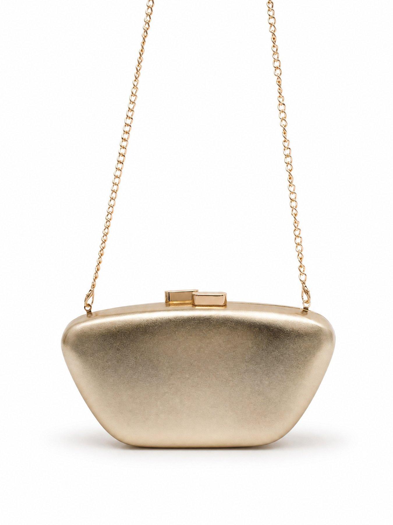 Image 2 of 5 of Glamorous Metallic Clutch Bag - Gold