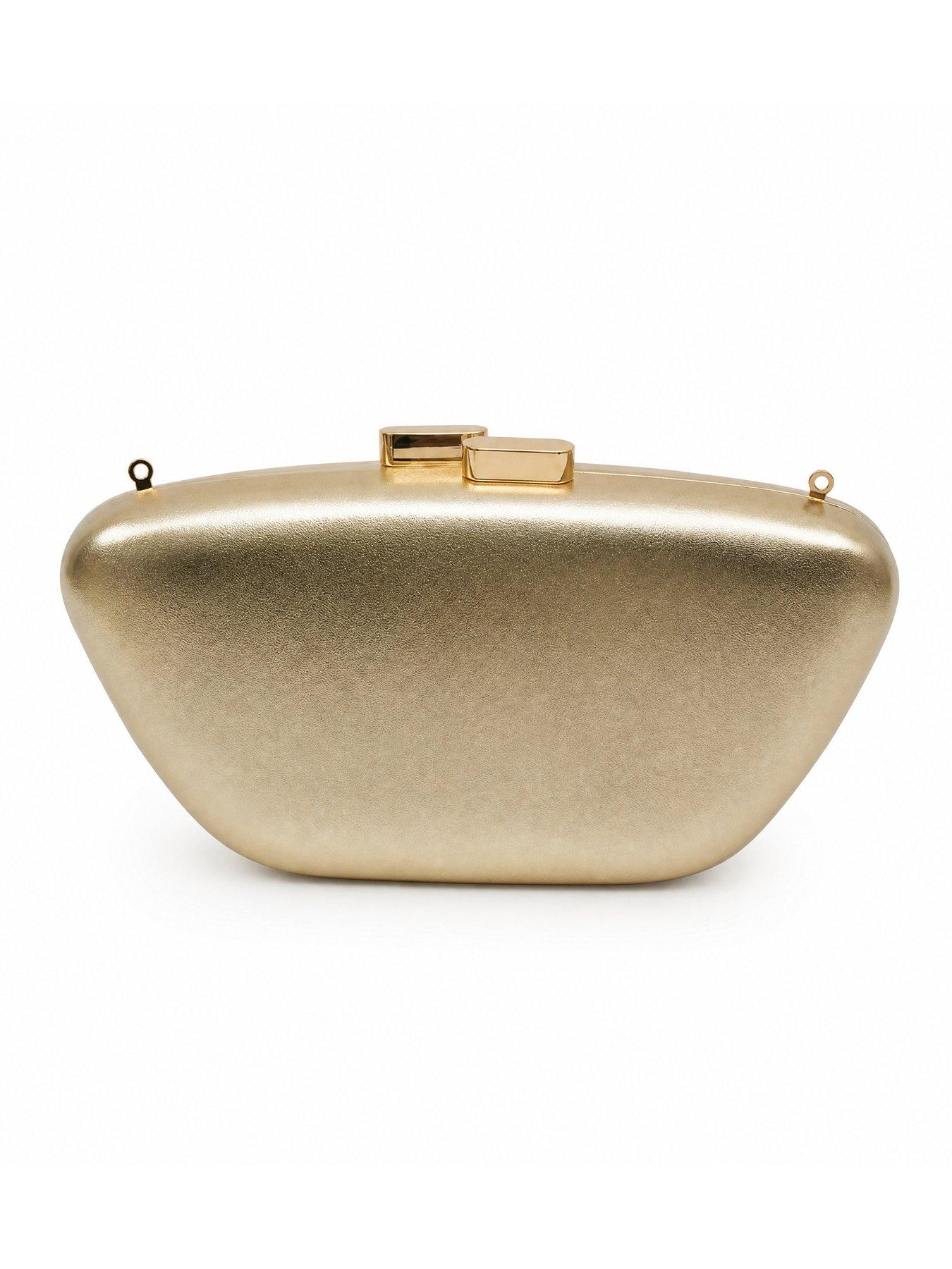 Image 3 of 5 of Glamorous Metallic Clutch Bag - Gold