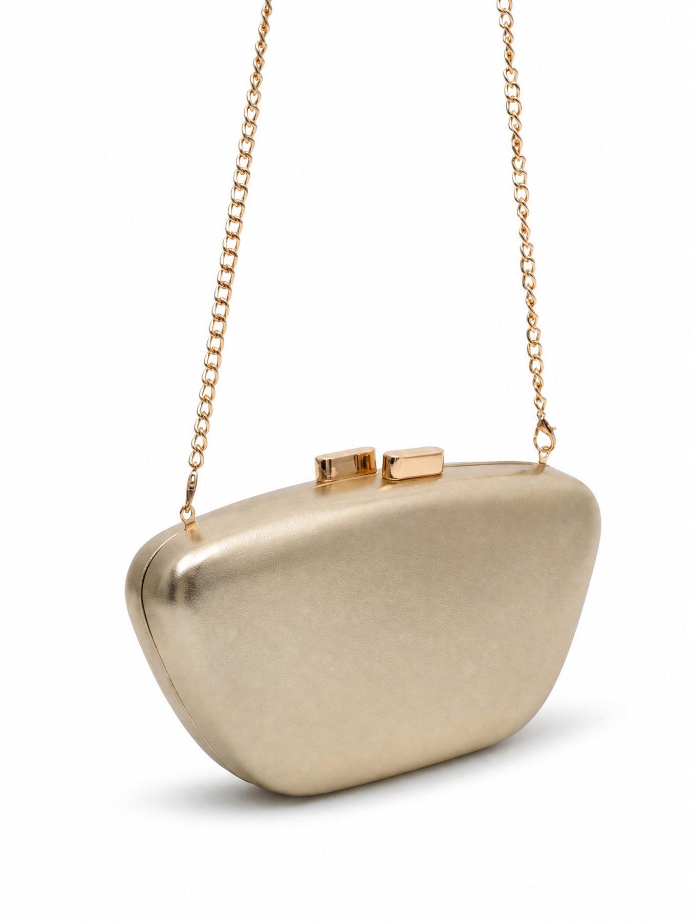 Image 4 of 5 of Glamorous Metallic Clutch Bag - Gold