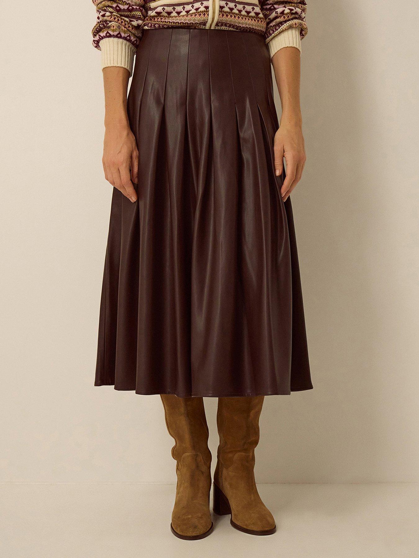 Monsoon Ottie Pu Skirt - Brown