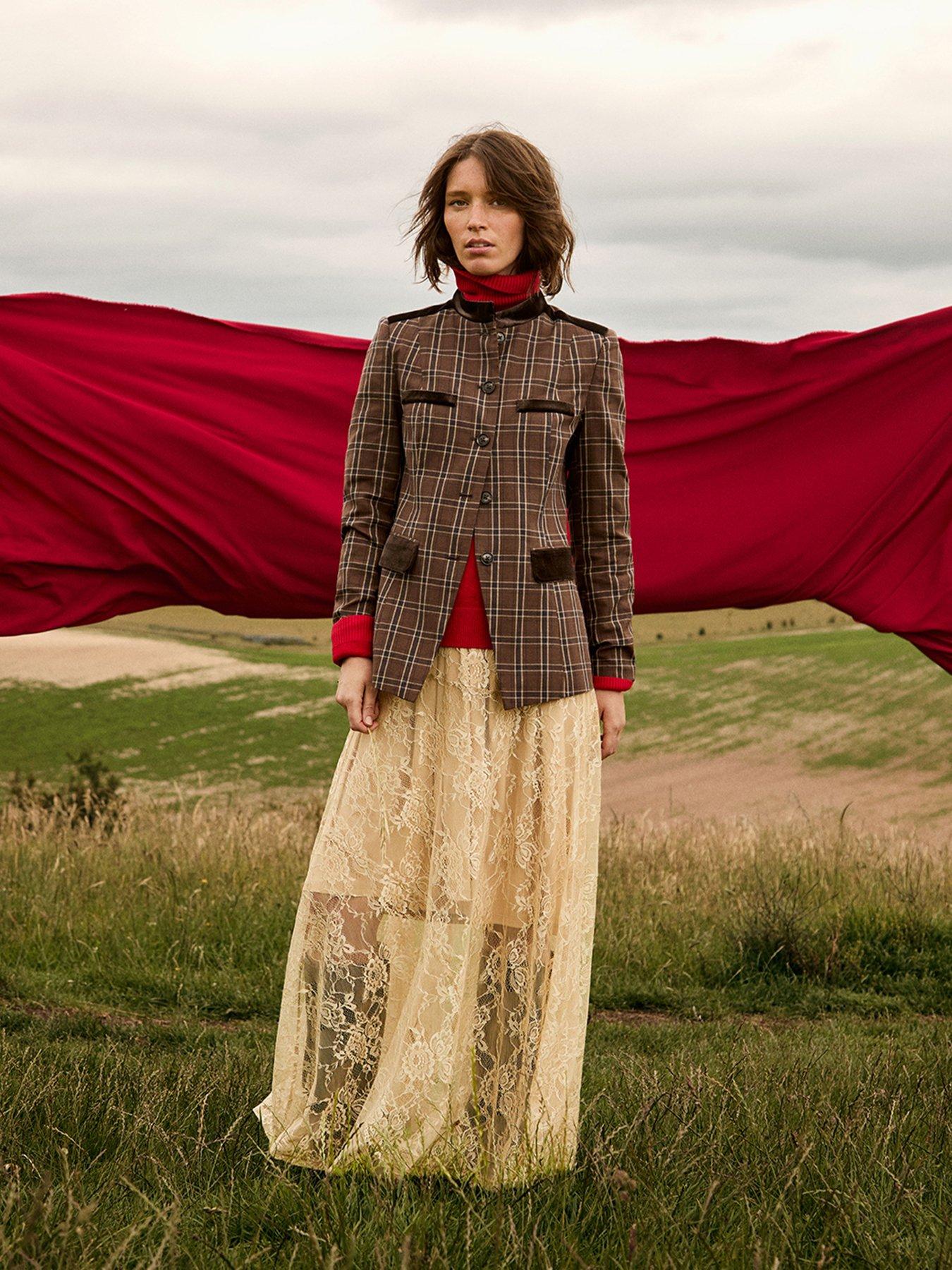 Image 1 of 6 of Monsoon Gracie Check Jkt