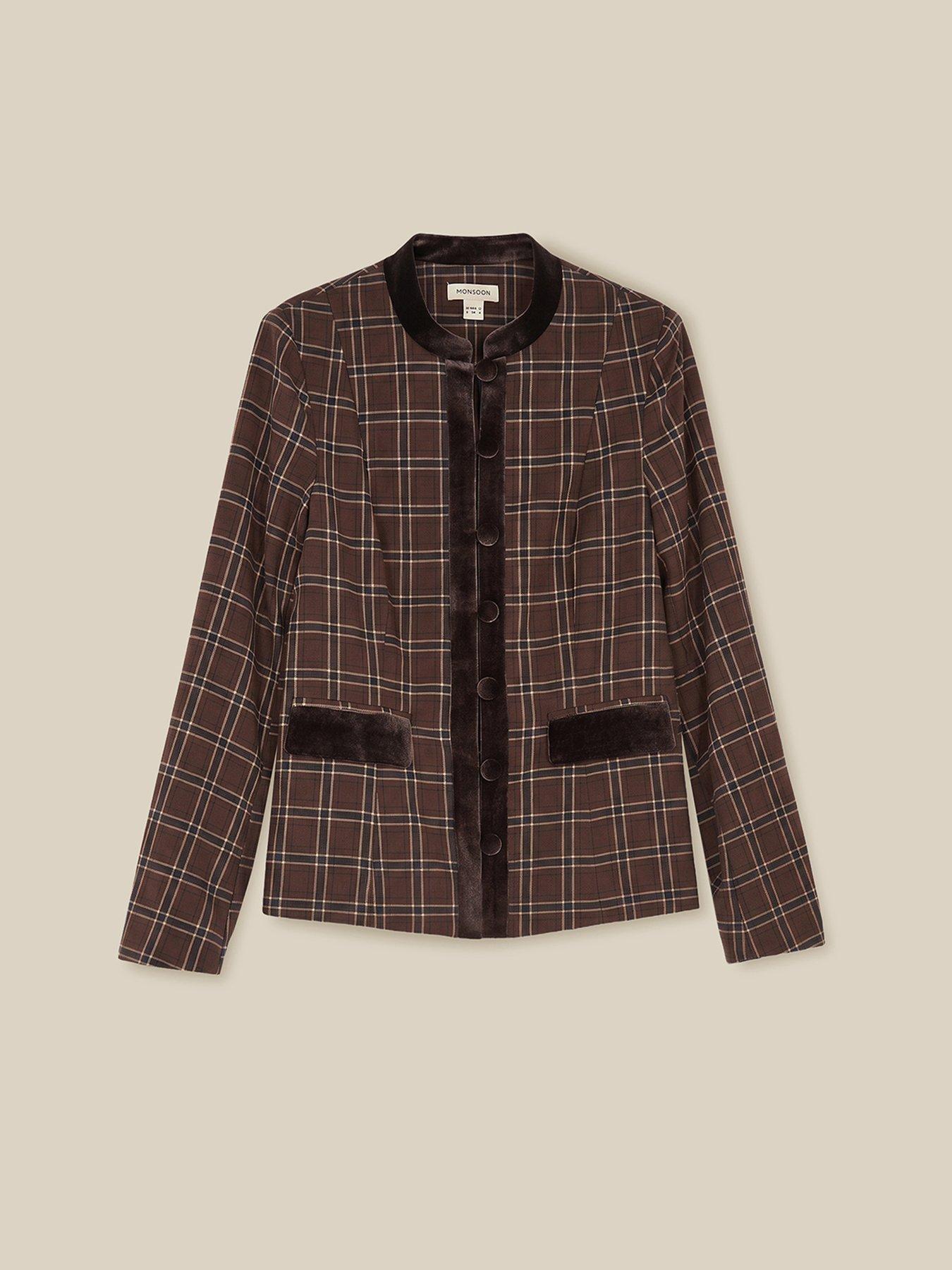 Image 6 of 6 of Monsoon Gracie Check Jkt