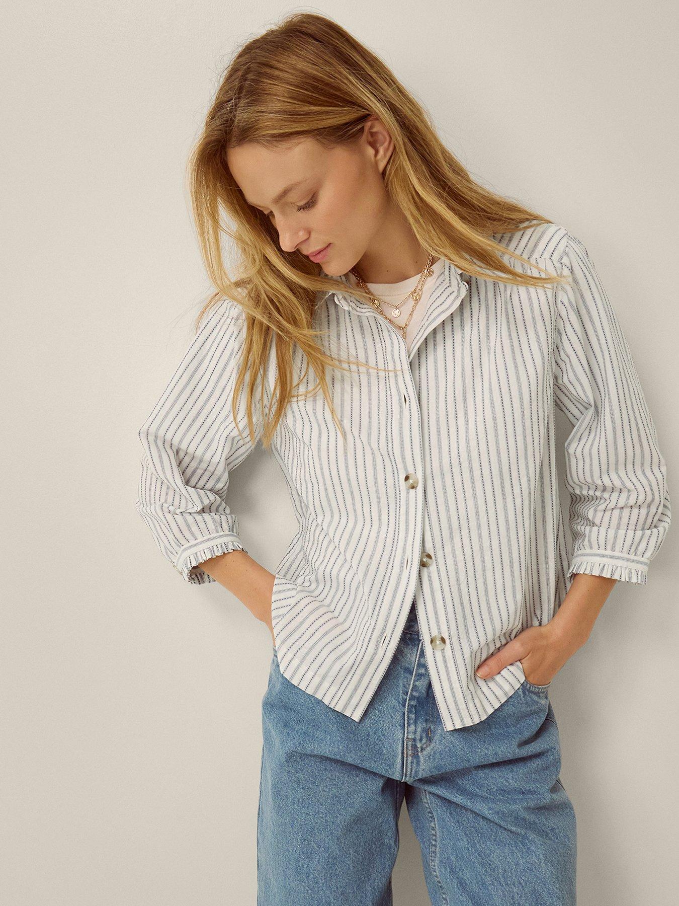 Monsoon Gilly Stripe Shirt - White
