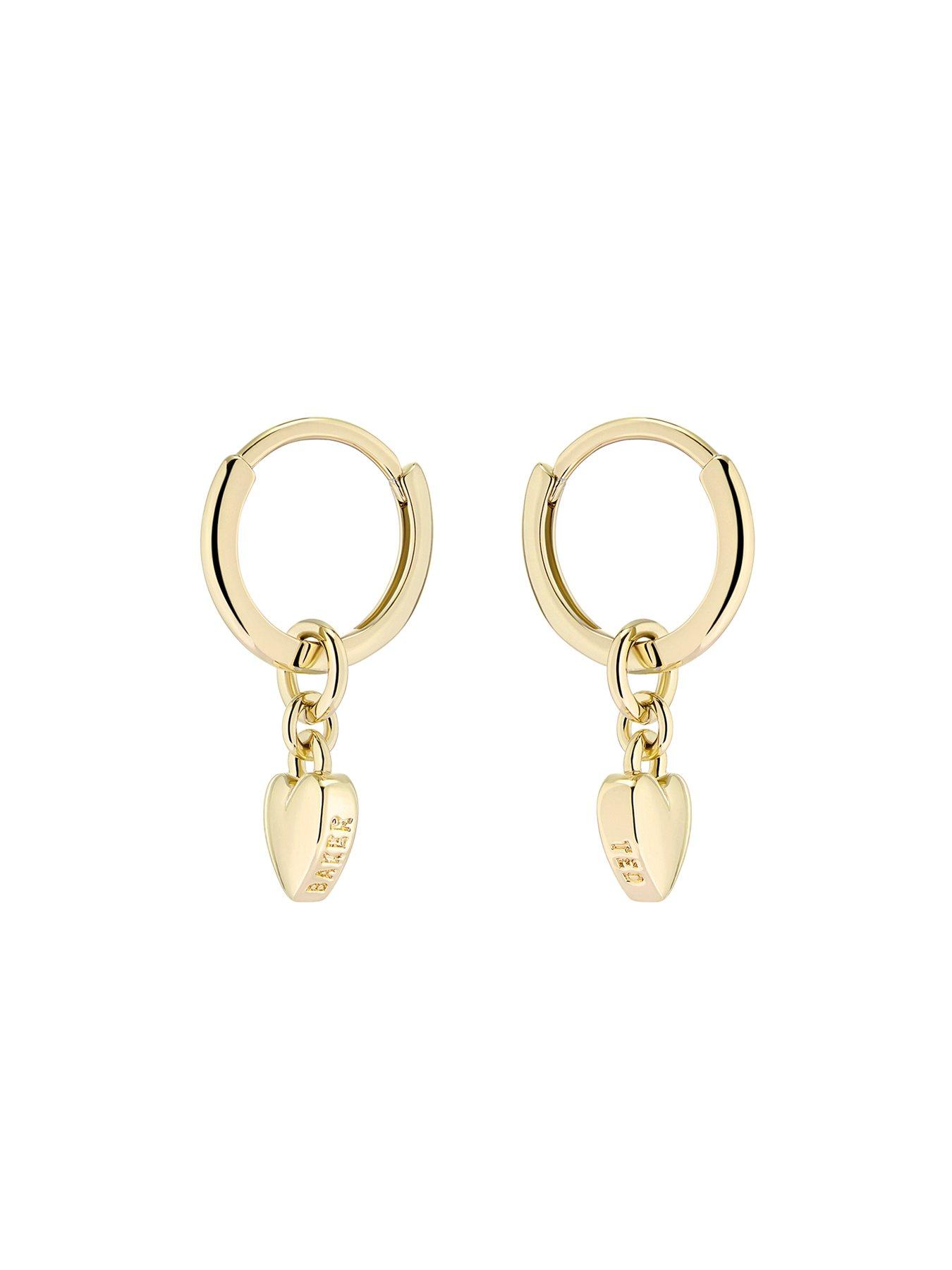 Image 2 of 5 of Ted Baker HARRYE: Tiny Heart Huggie Earrings