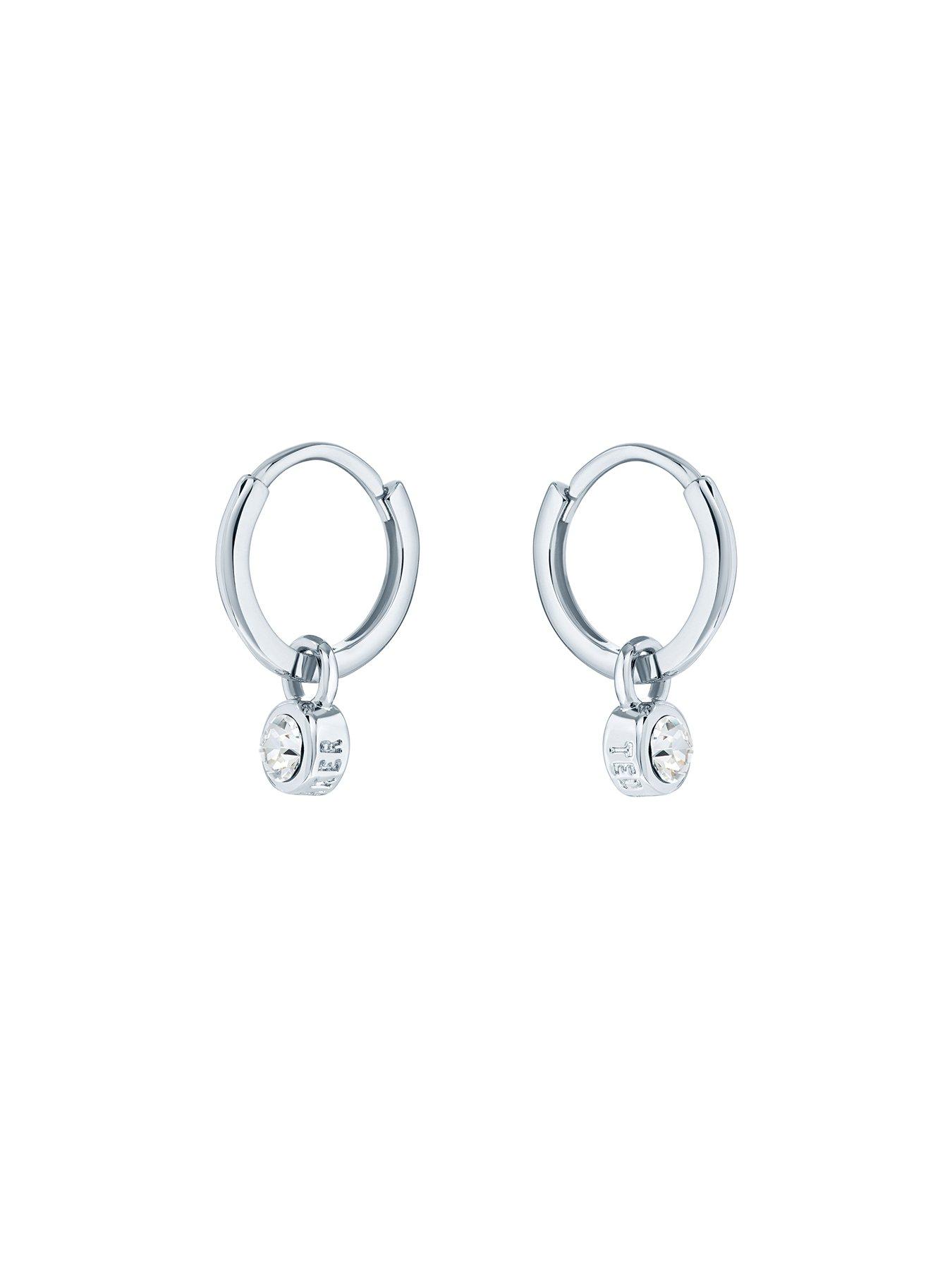 Image 2 of 6 of Ted Baker SINALAA: Crystal Huggie Earrings
