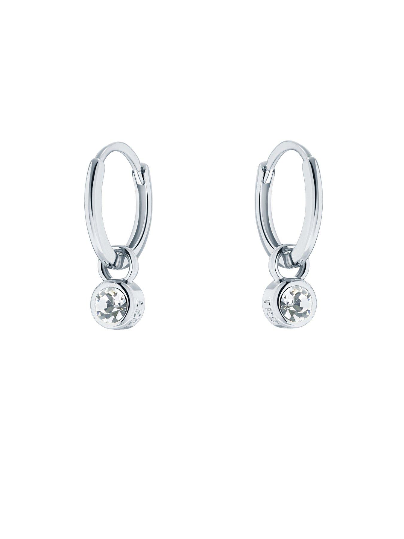 Image 3 of 6 of Ted Baker SINALAA: Crystal Huggie Earrings
