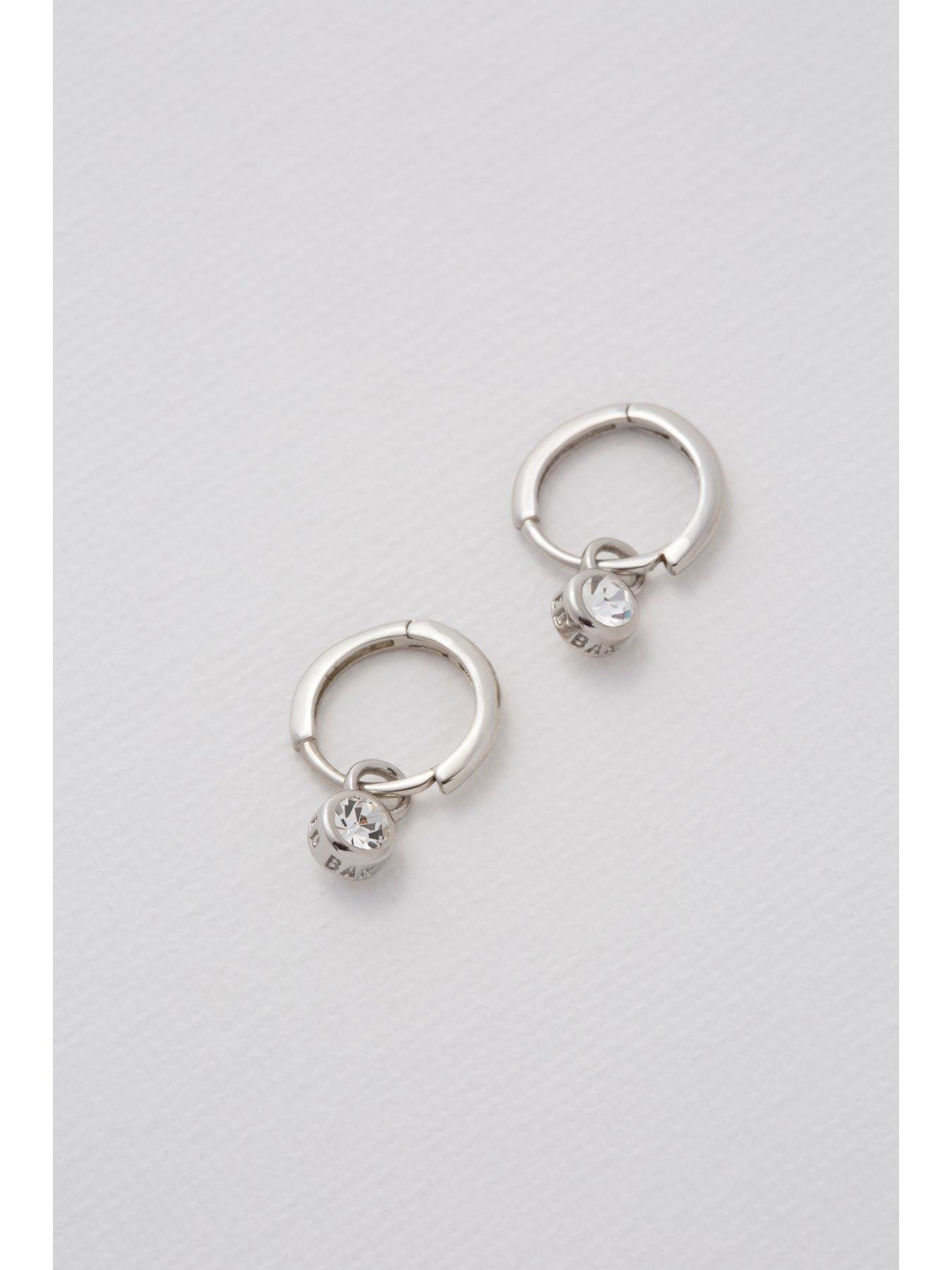 Image 5 of 6 of Ted Baker SINALAA: Crystal Huggie Earrings