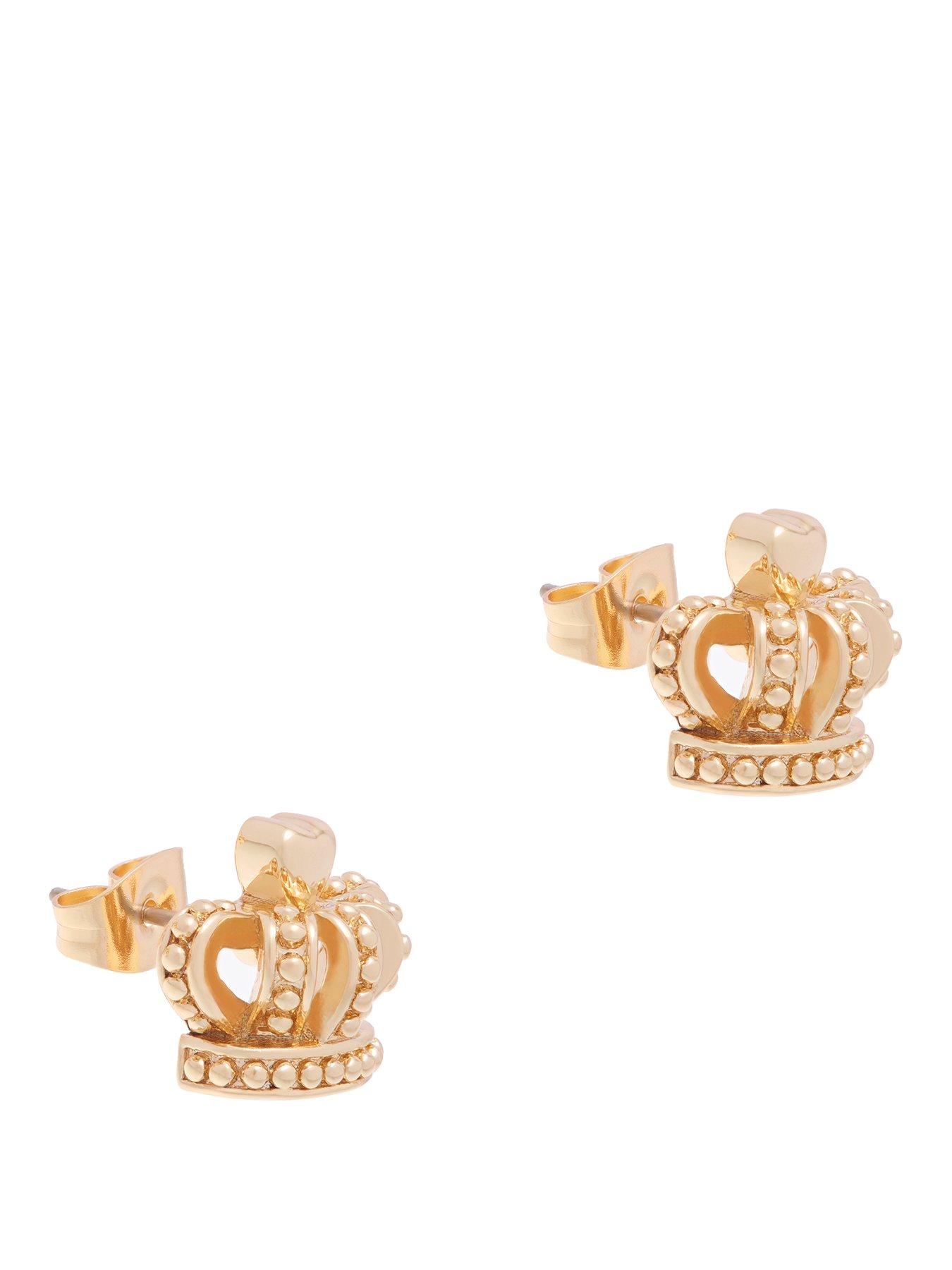 Juicy Couture Icon Crown Stud Earrings