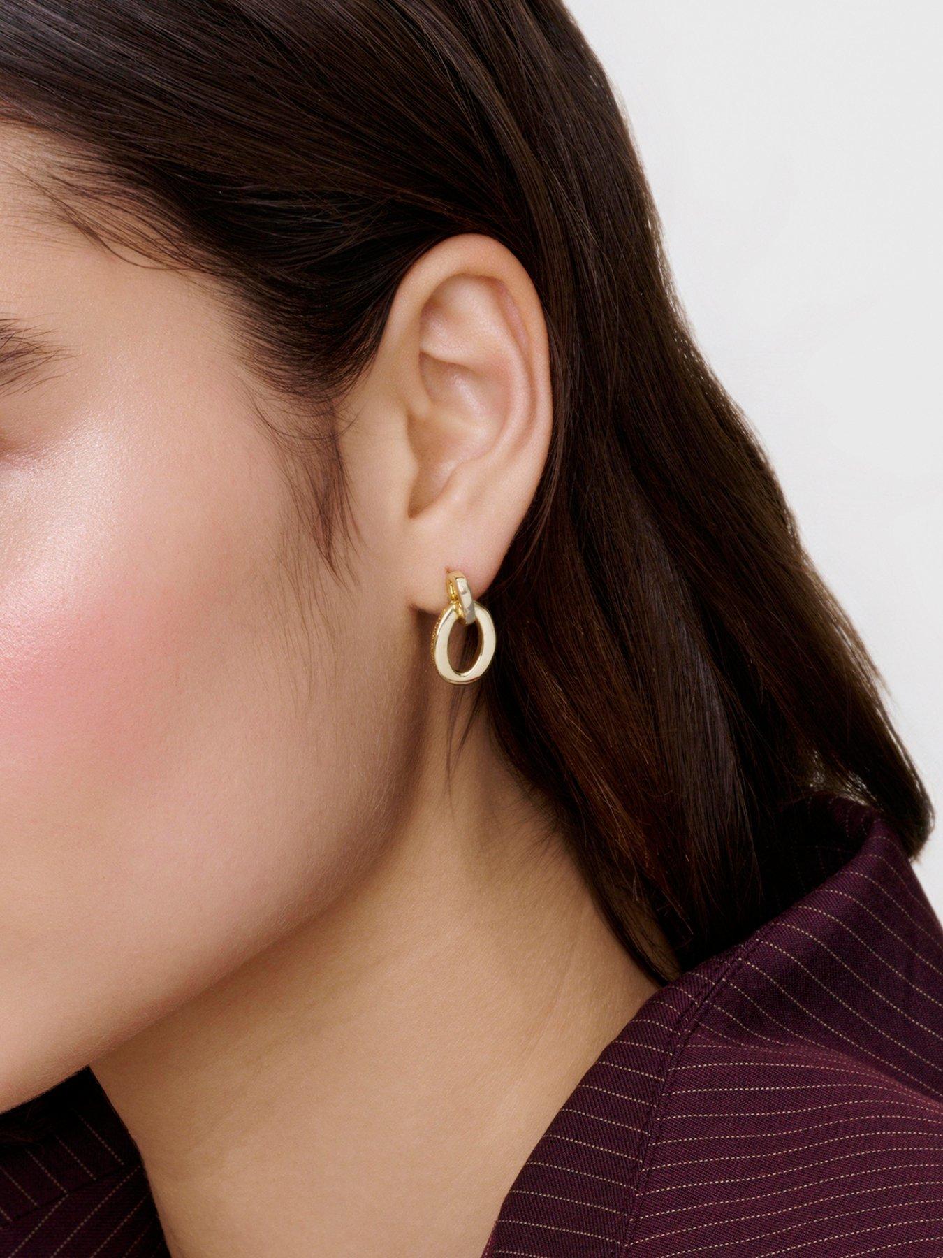 Image 5 of 7 of Karen Millen Chain Link Drop Earrings