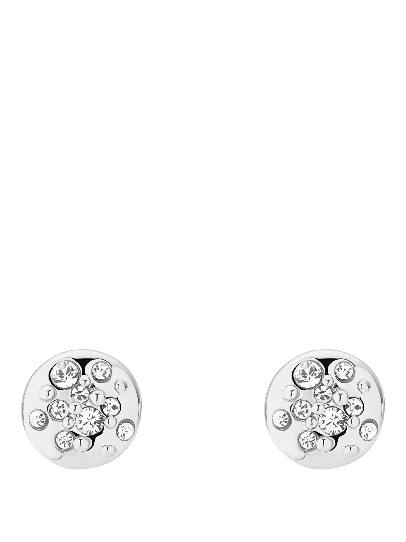 Karen Millen Crystal Sprinkle Stud Earrings