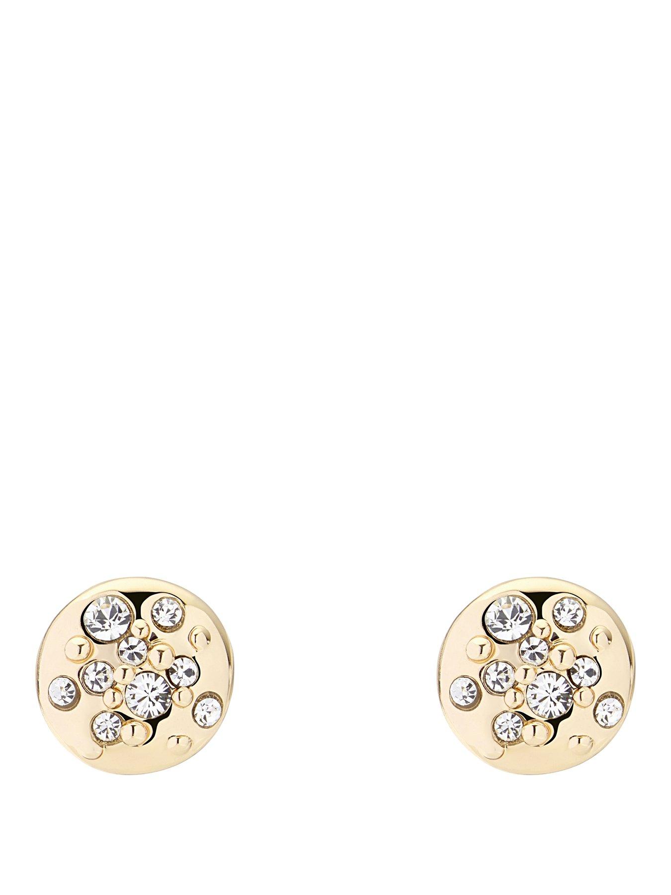 Karen Millen Crystal Sprinkle Stud Earrings