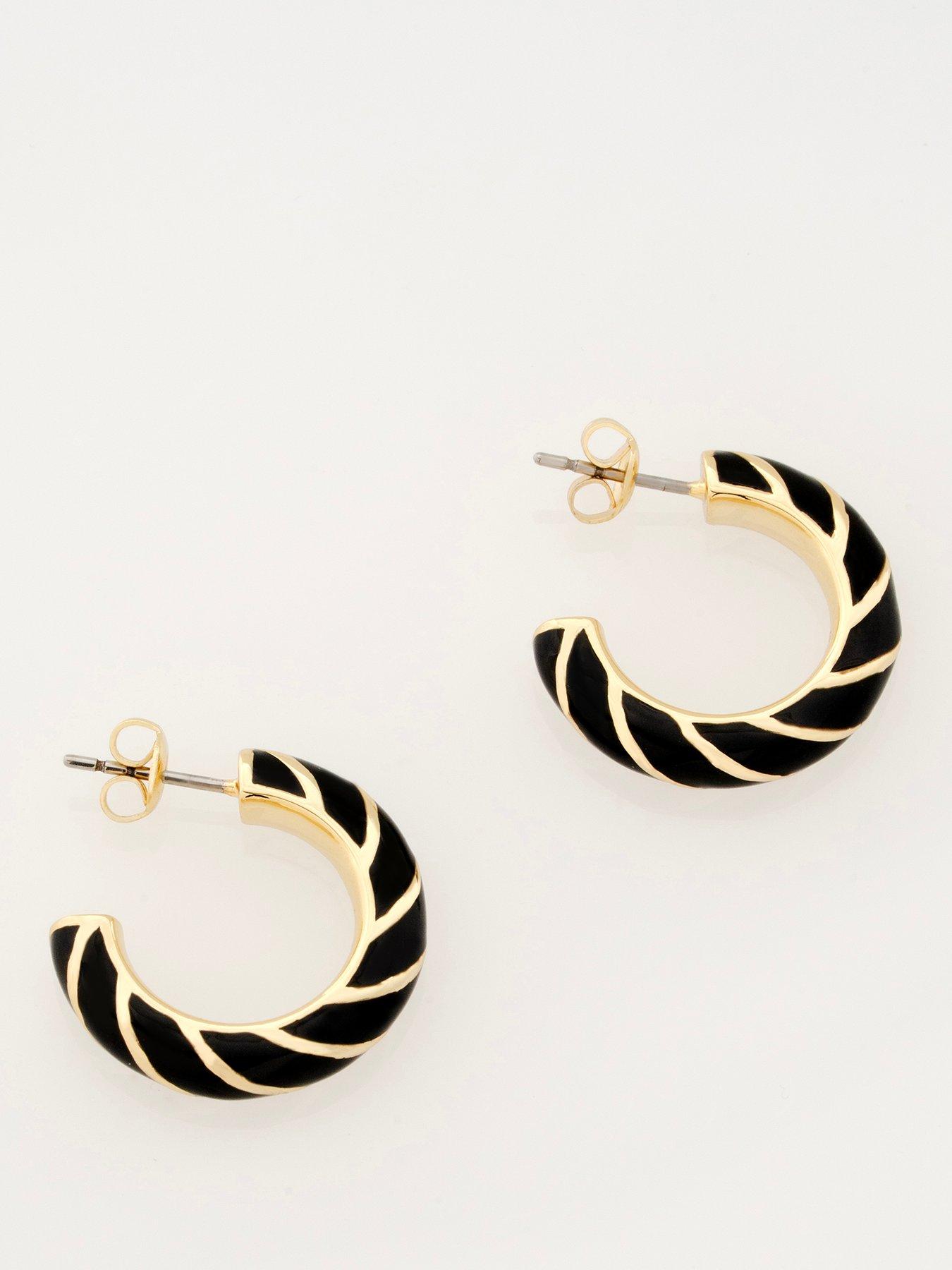 Ted Baker TRINNA: Twist Enamel Hoop Earrings