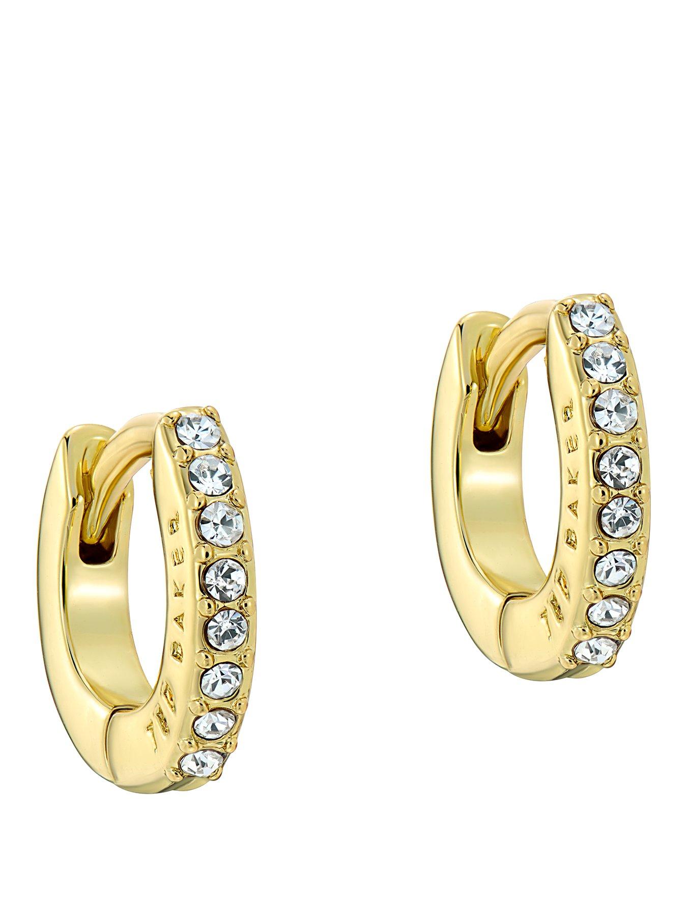 Image 1 of 4 of Ted Baker HETTIE: Crystal Hoop Earrings (10mm)