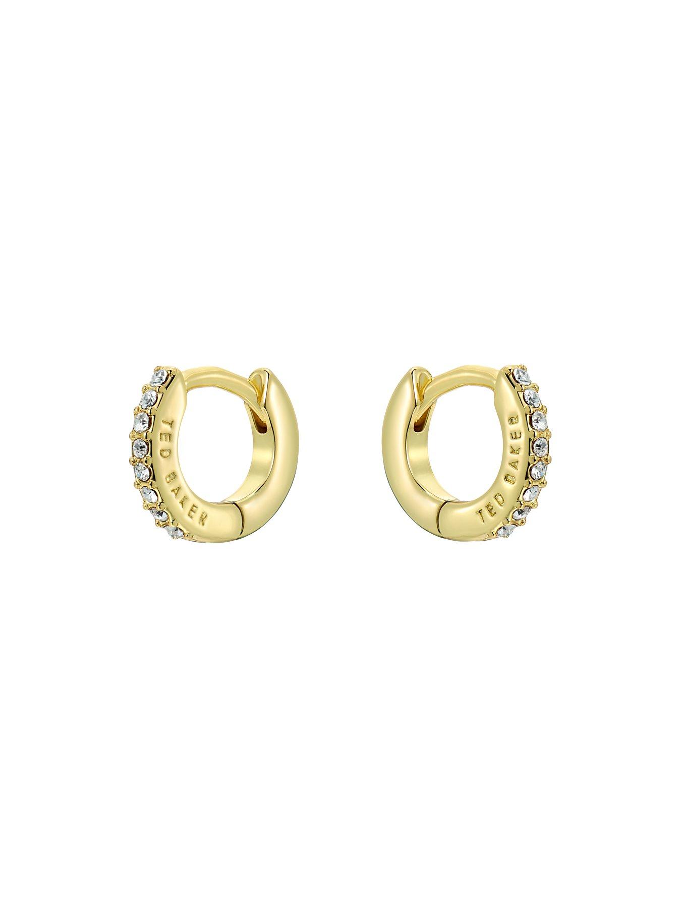 Image 2 of 4 of Ted Baker HETTIE: Crystal Hoop Earrings (10mm)