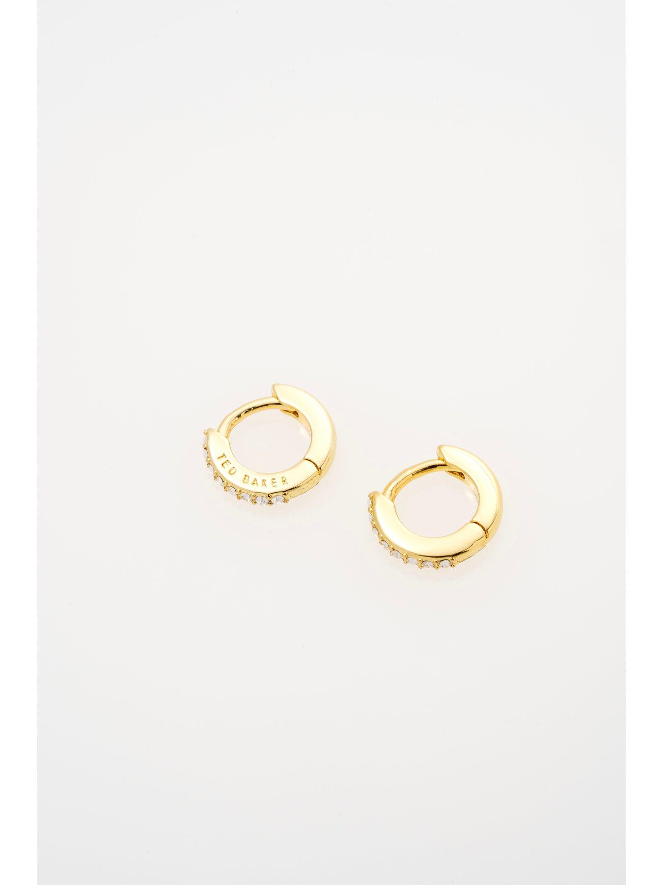 Image 4 of 4 of Ted Baker HETTIE: Crystal Hoop Earrings (10mm)
