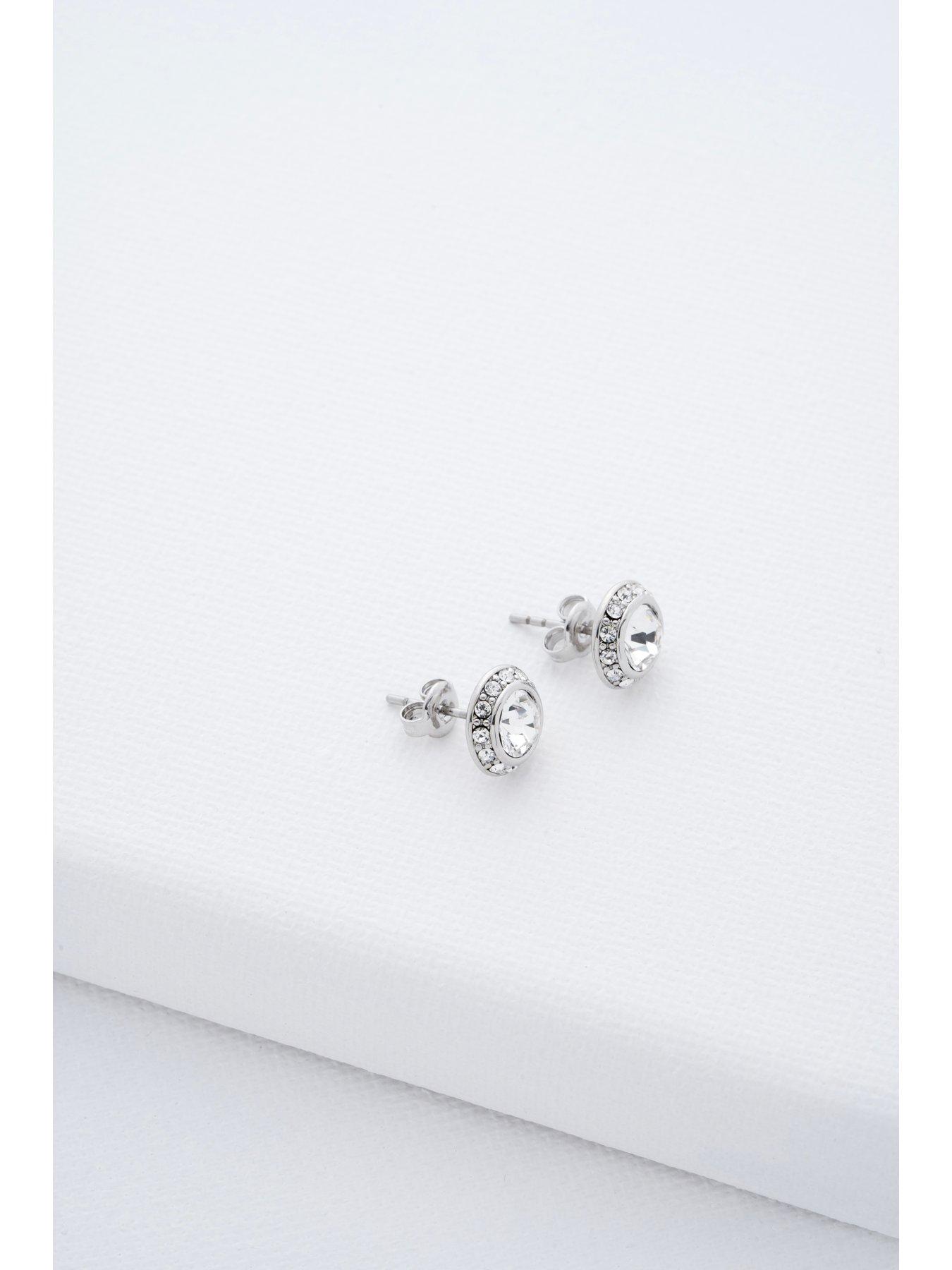 Image 4 of 4 of Ted Baker SOLETIA: Solitaire Sparkle Crystal Stud Earrings